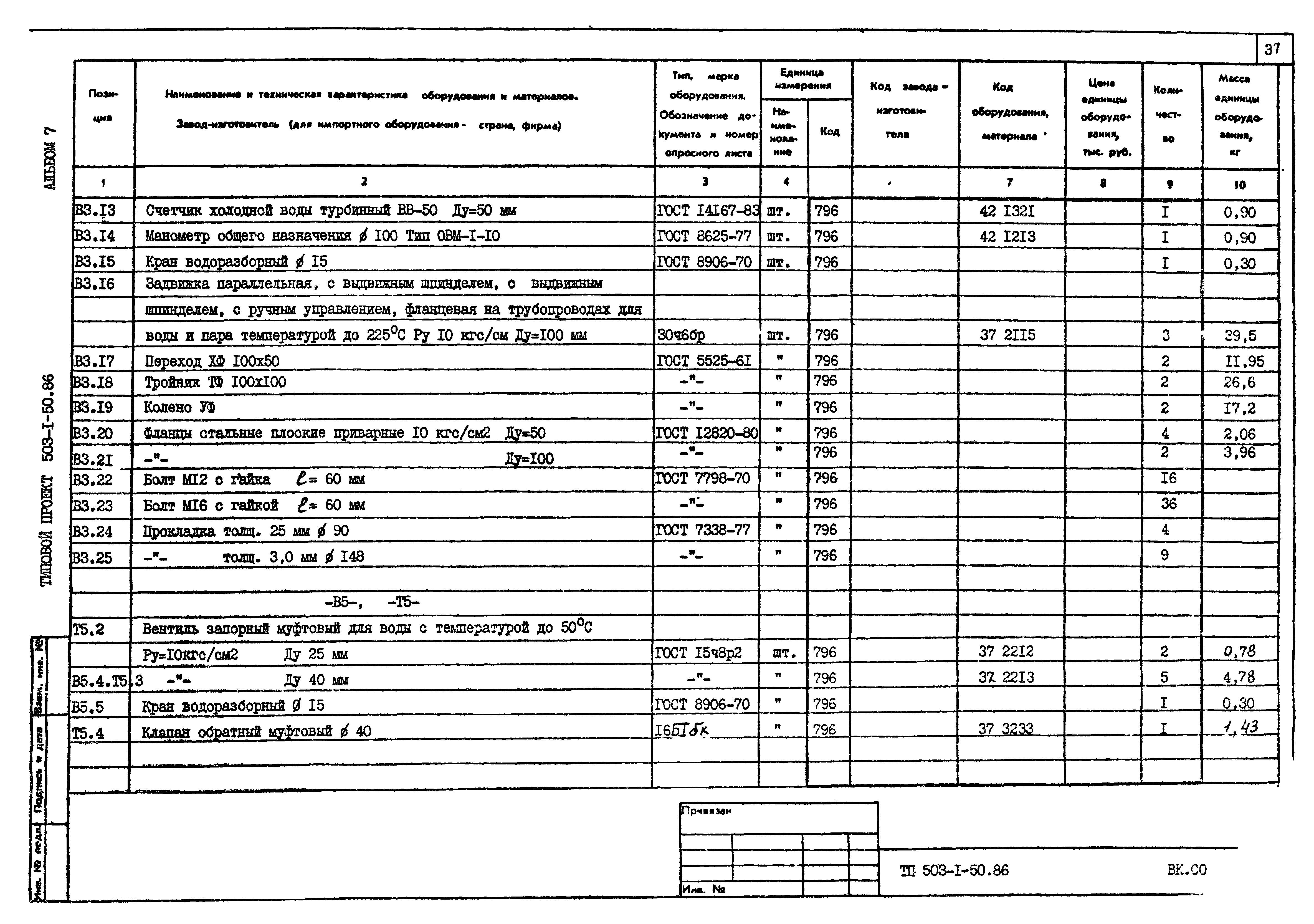 Типовой проект 503-1-50.86