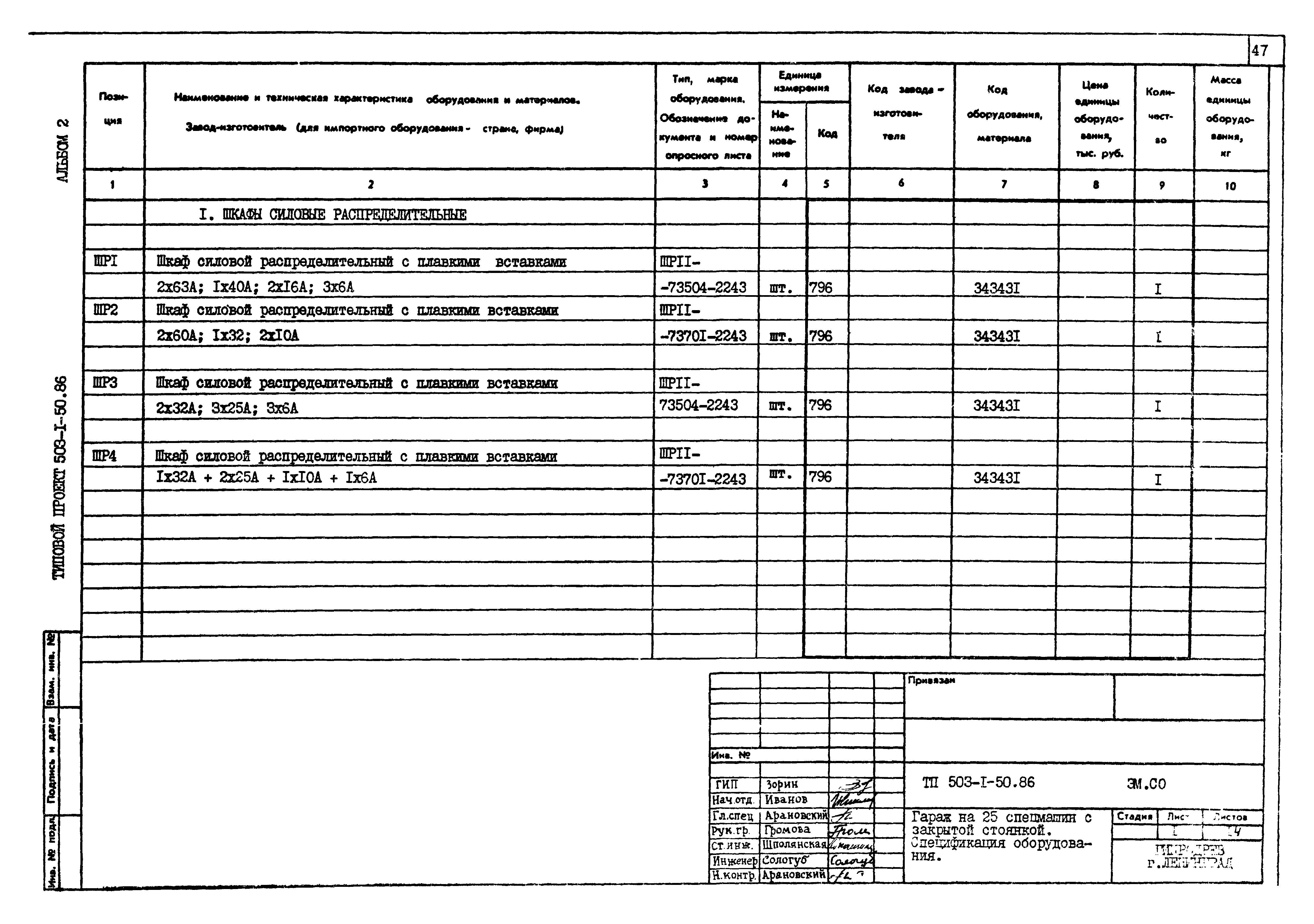 Типовой проект 503-1-50.86