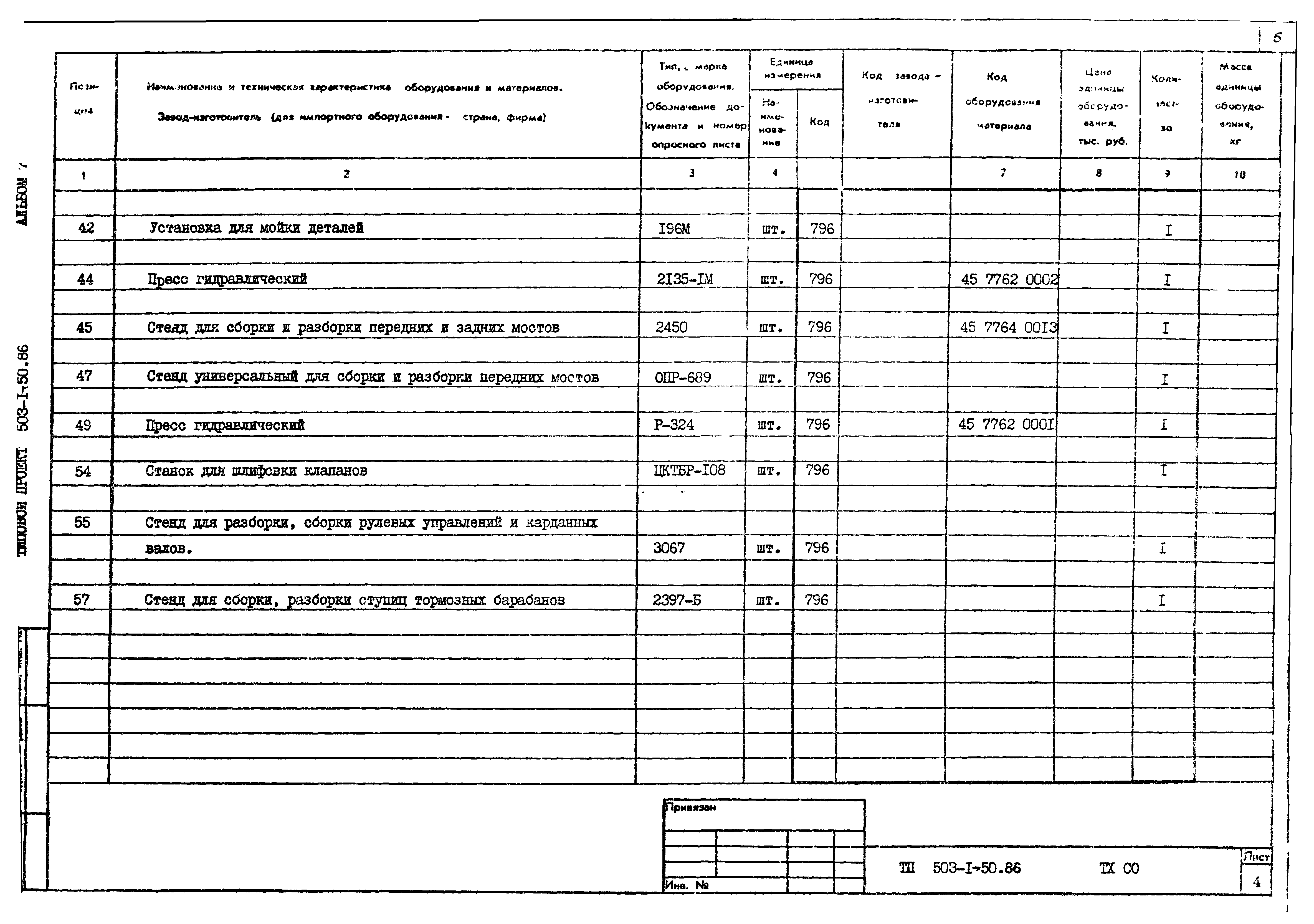 Типовой проект 503-1-50.86