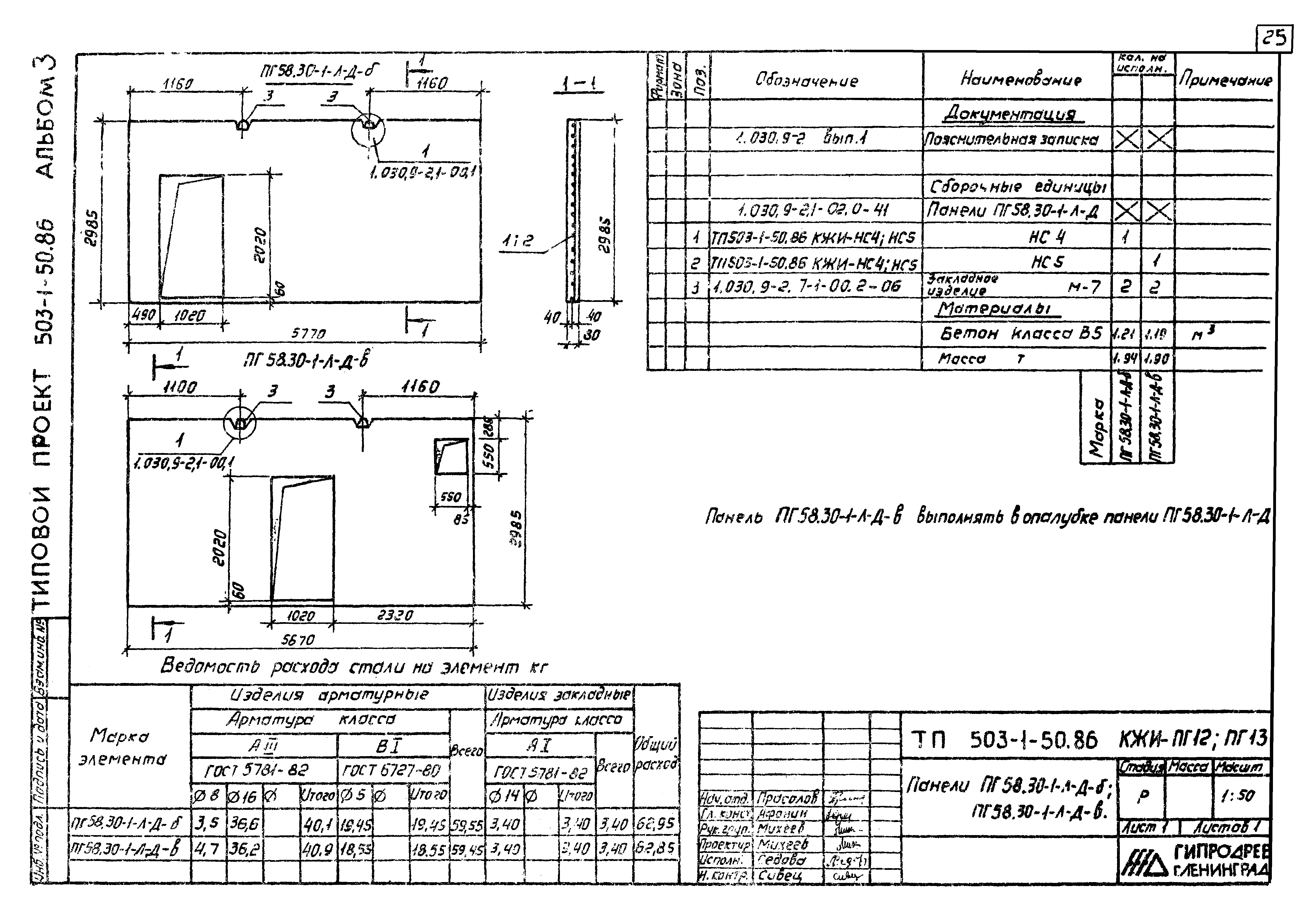 Типовой проект 503-1-50.86
