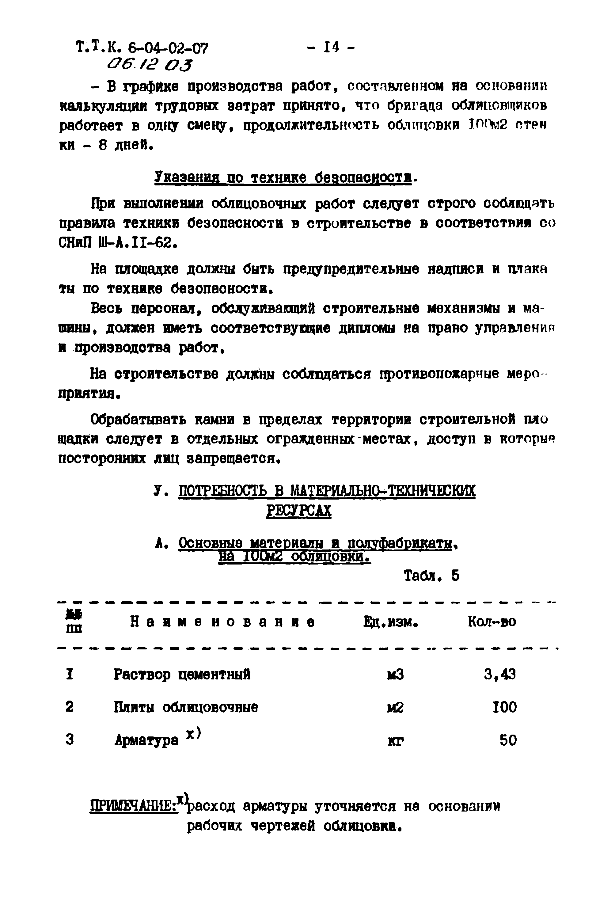 ТТК 06.12.03