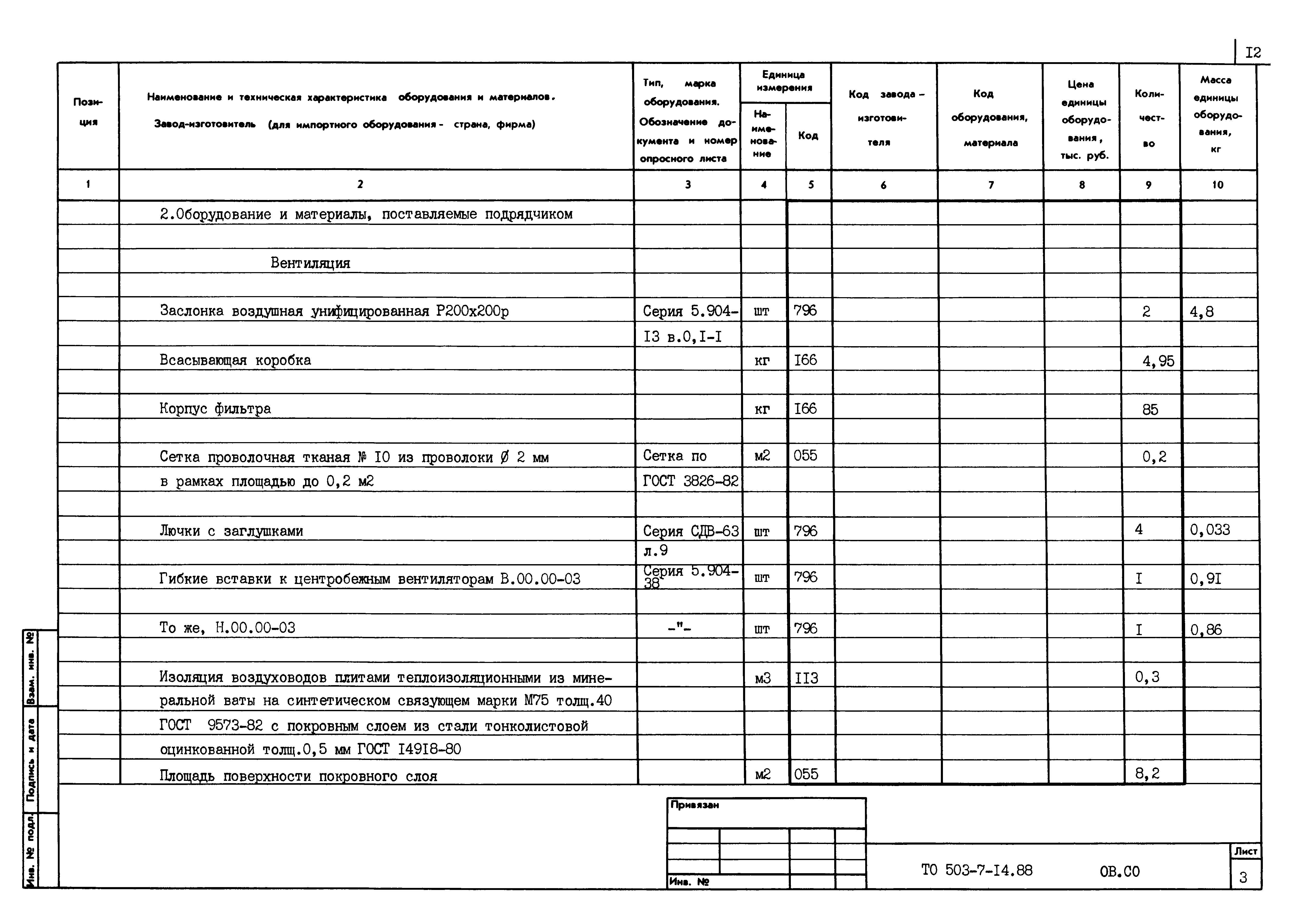 Типовой проект 503-7-14.88