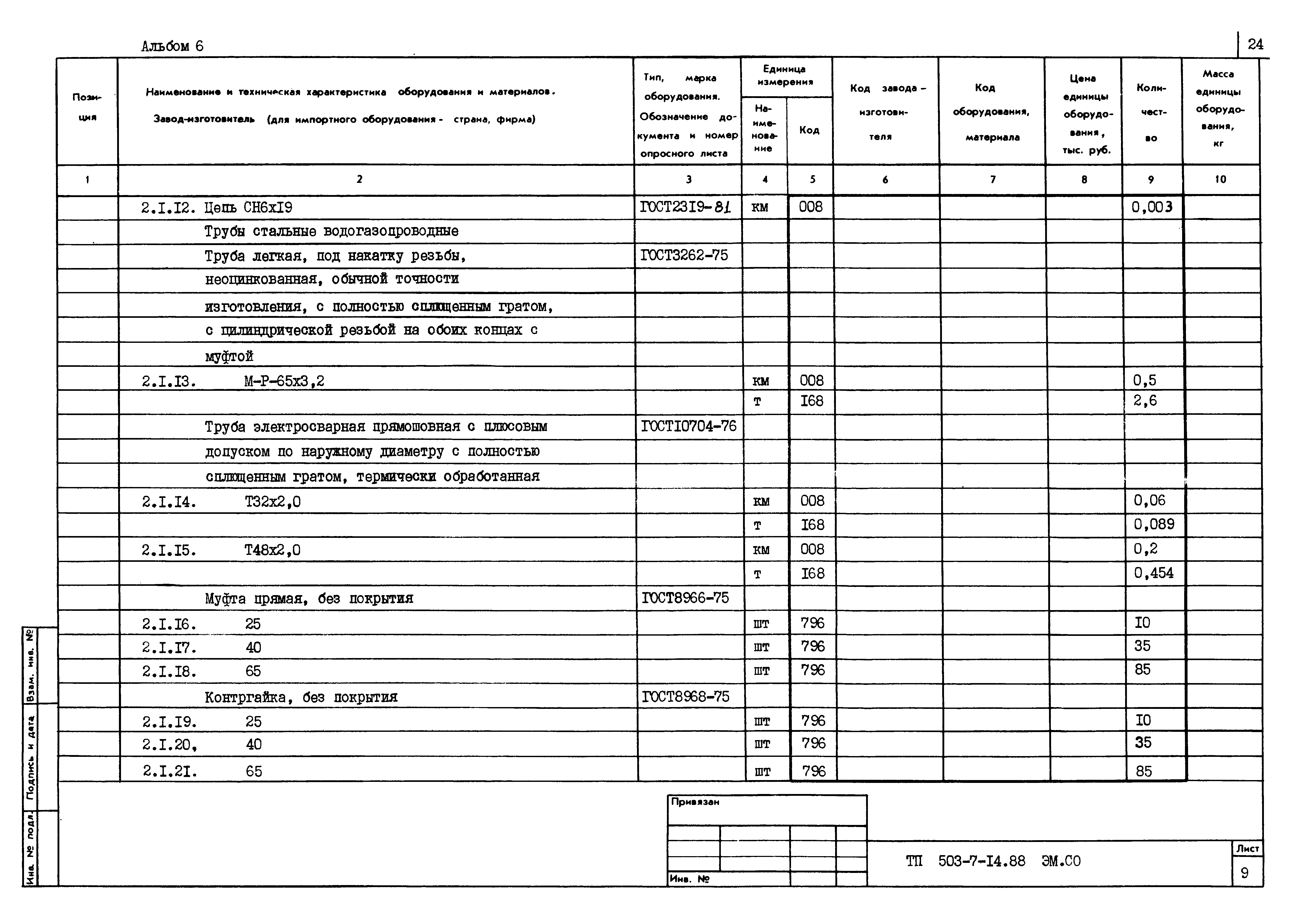 Типовой проект 503-7-14.88