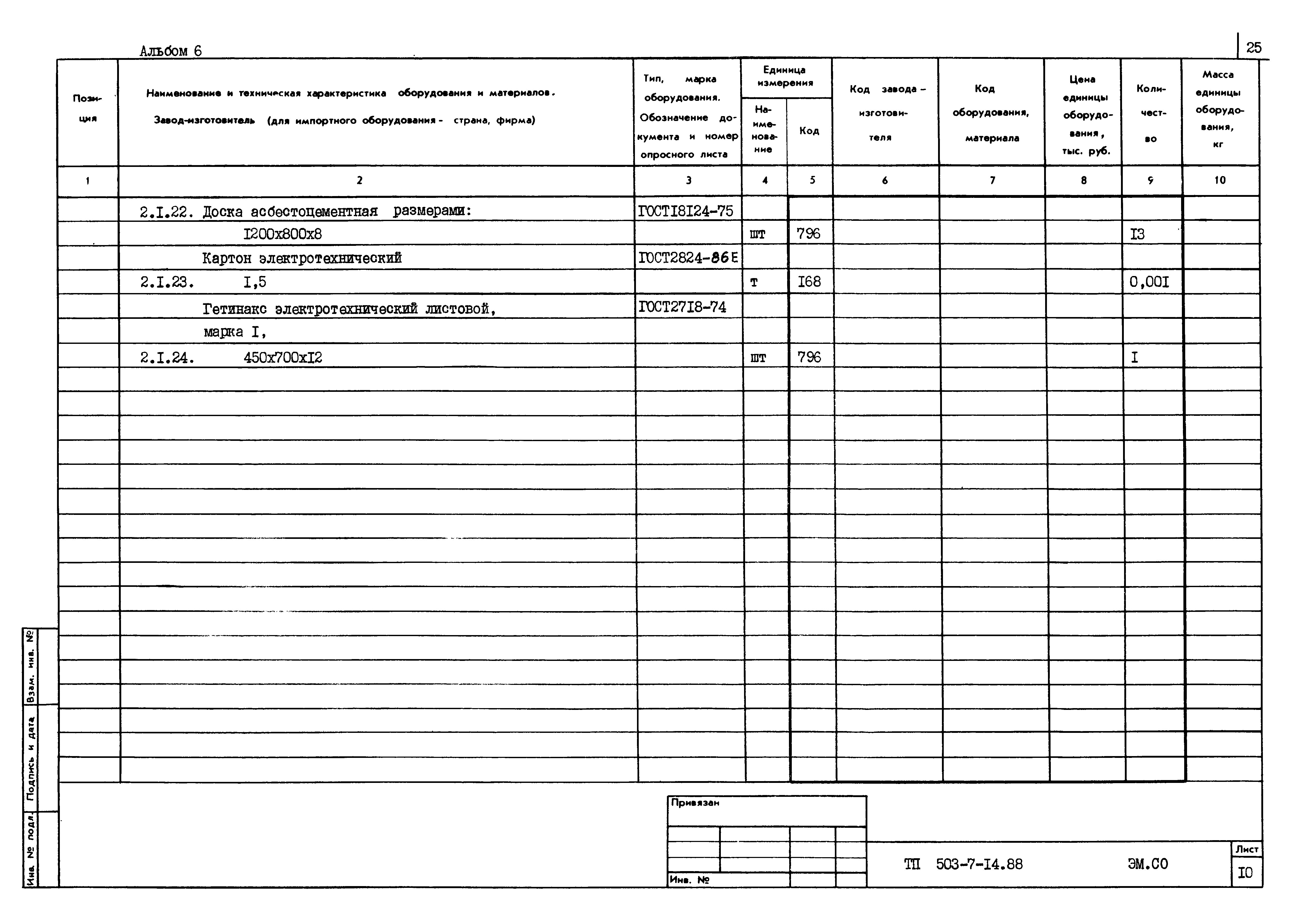 Типовой проект 503-7-14.88