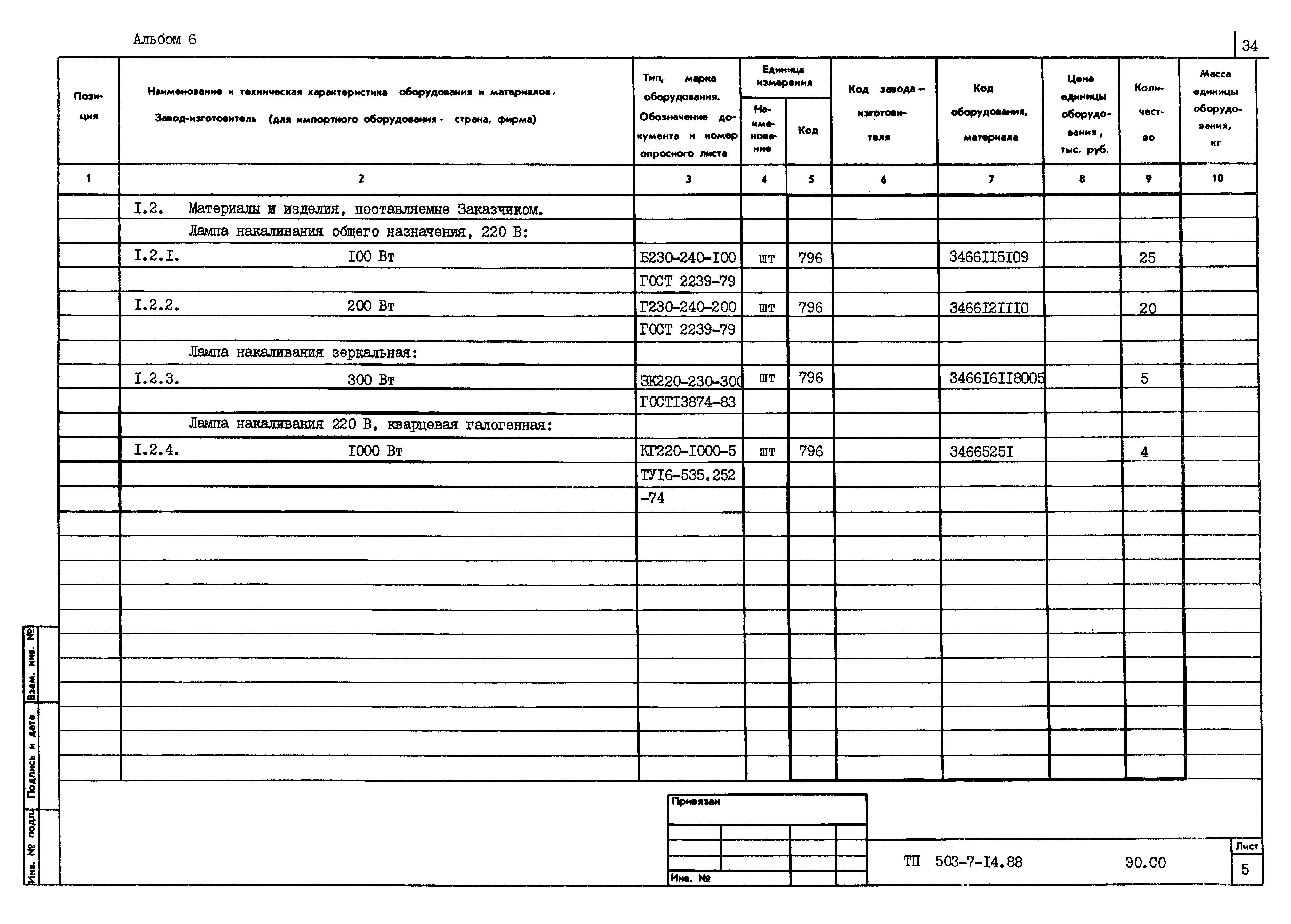 Типовой проект 503-7-14.88