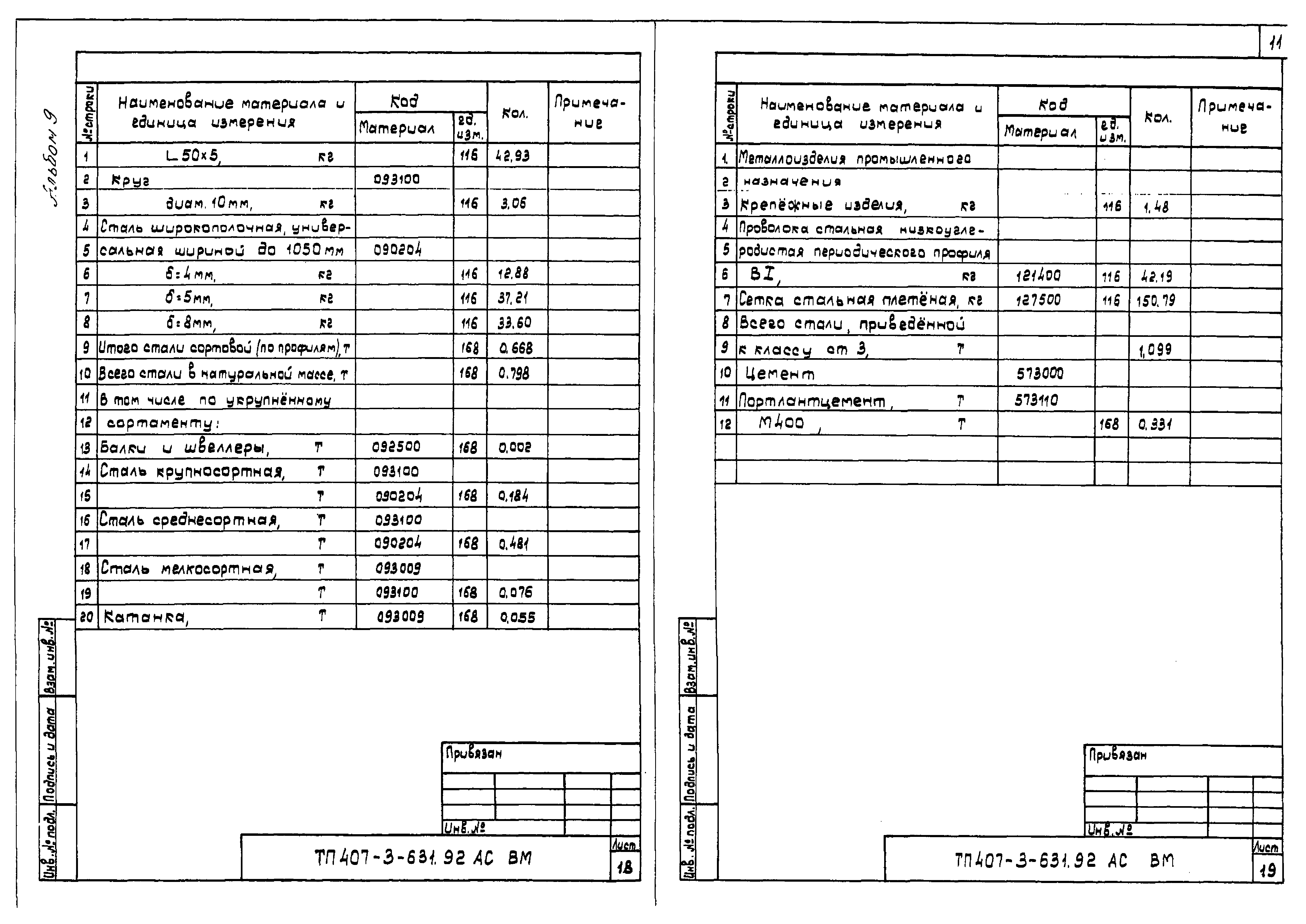 Типовой проект 407-3-631.92