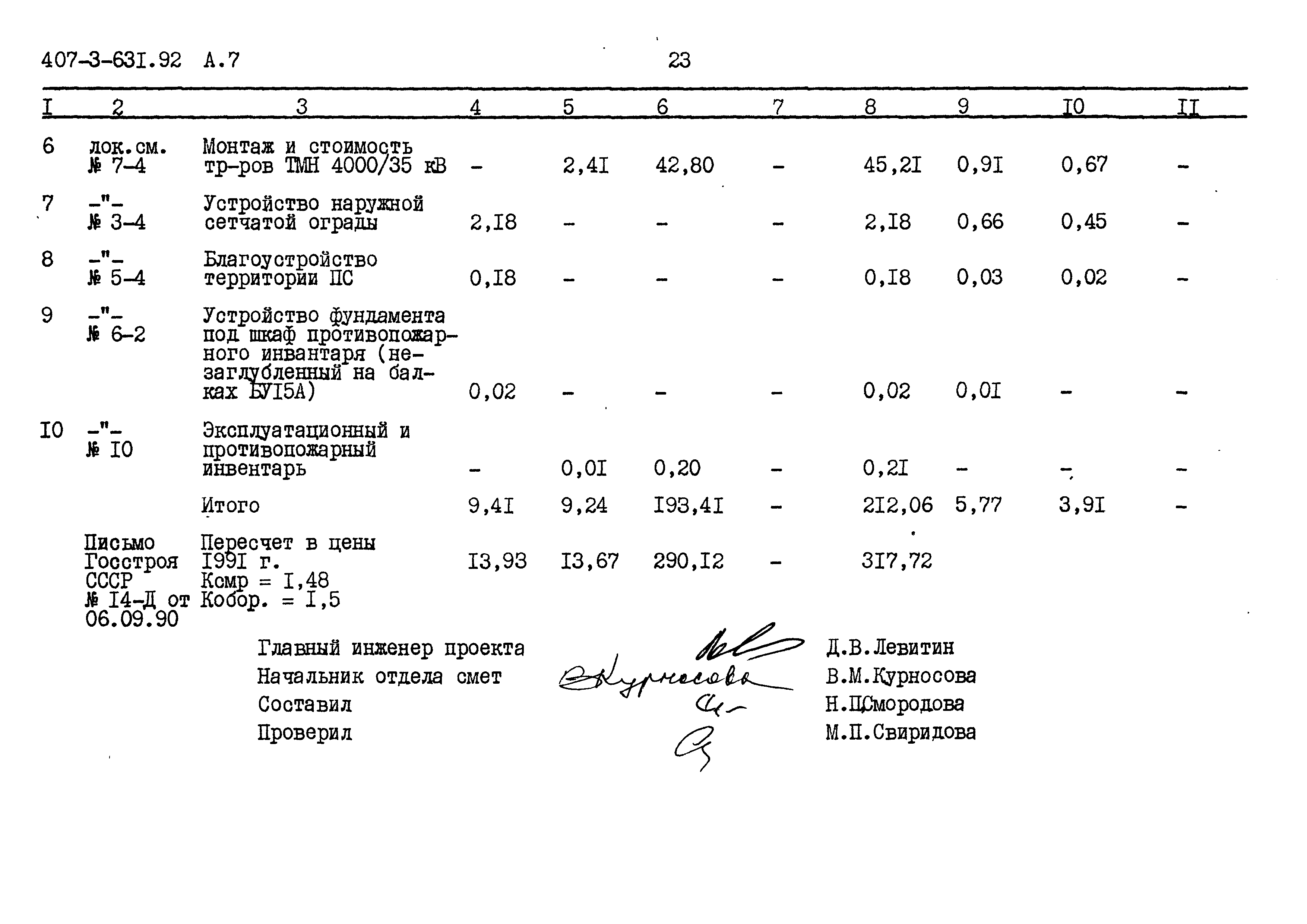 Типовой проект 407-3-631.92