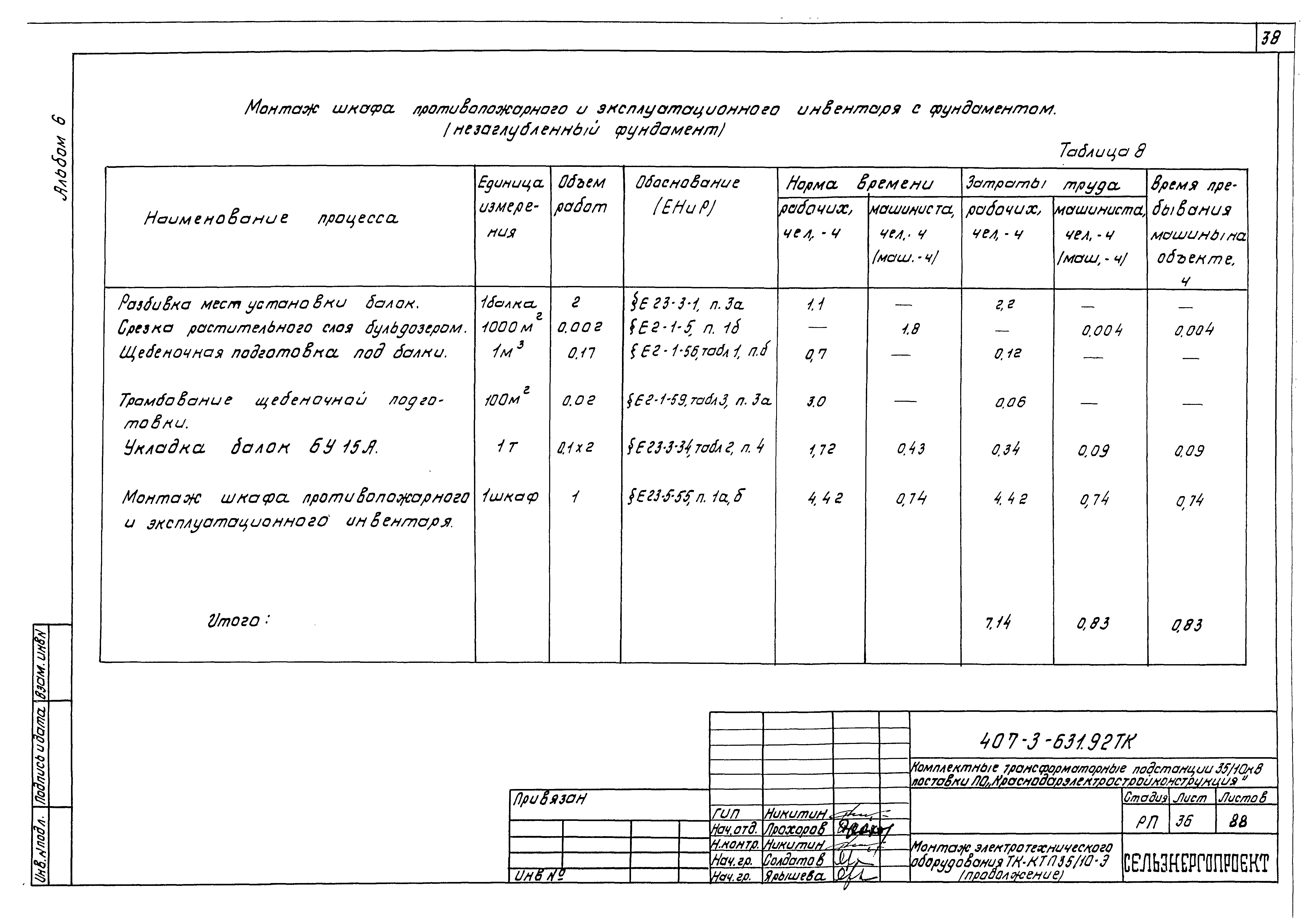 Типовой проект 407-3-631.92