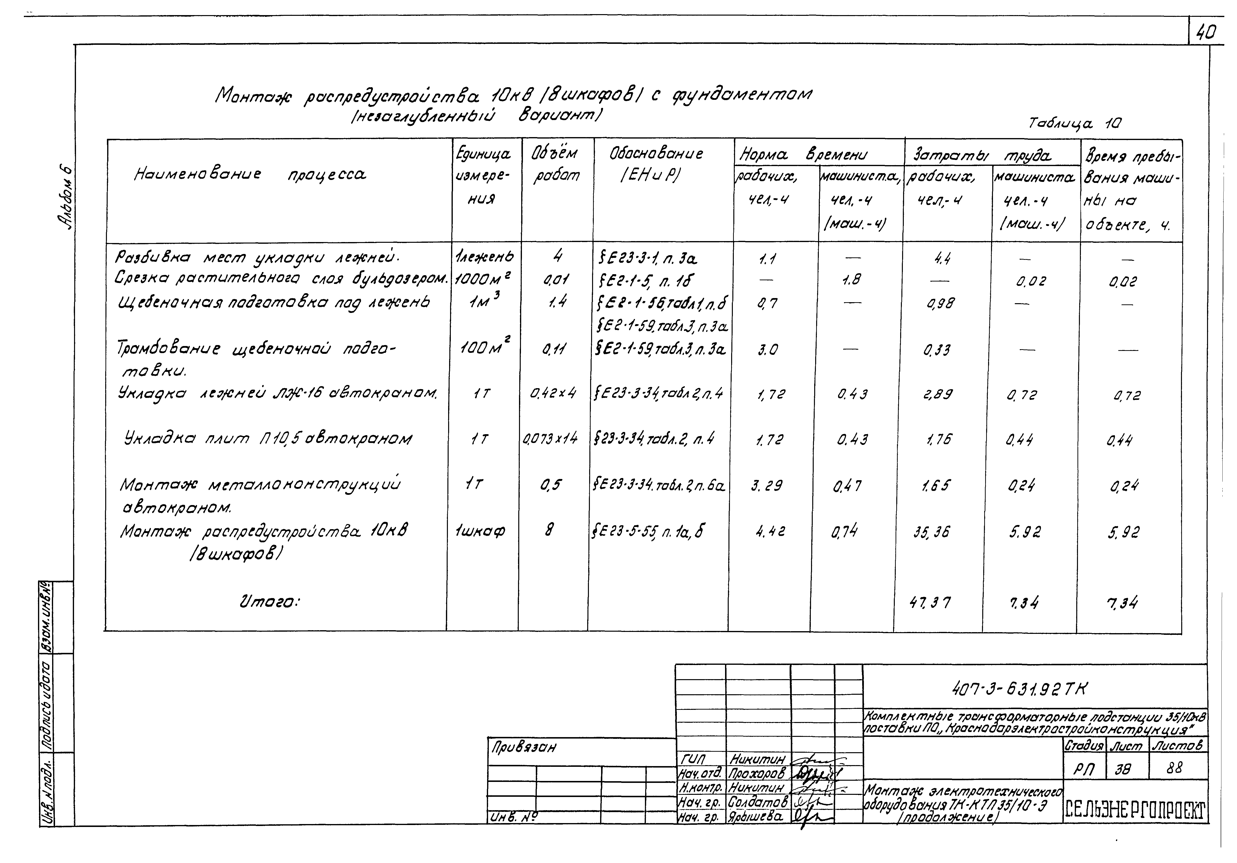 Типовой проект 407-3-631.92