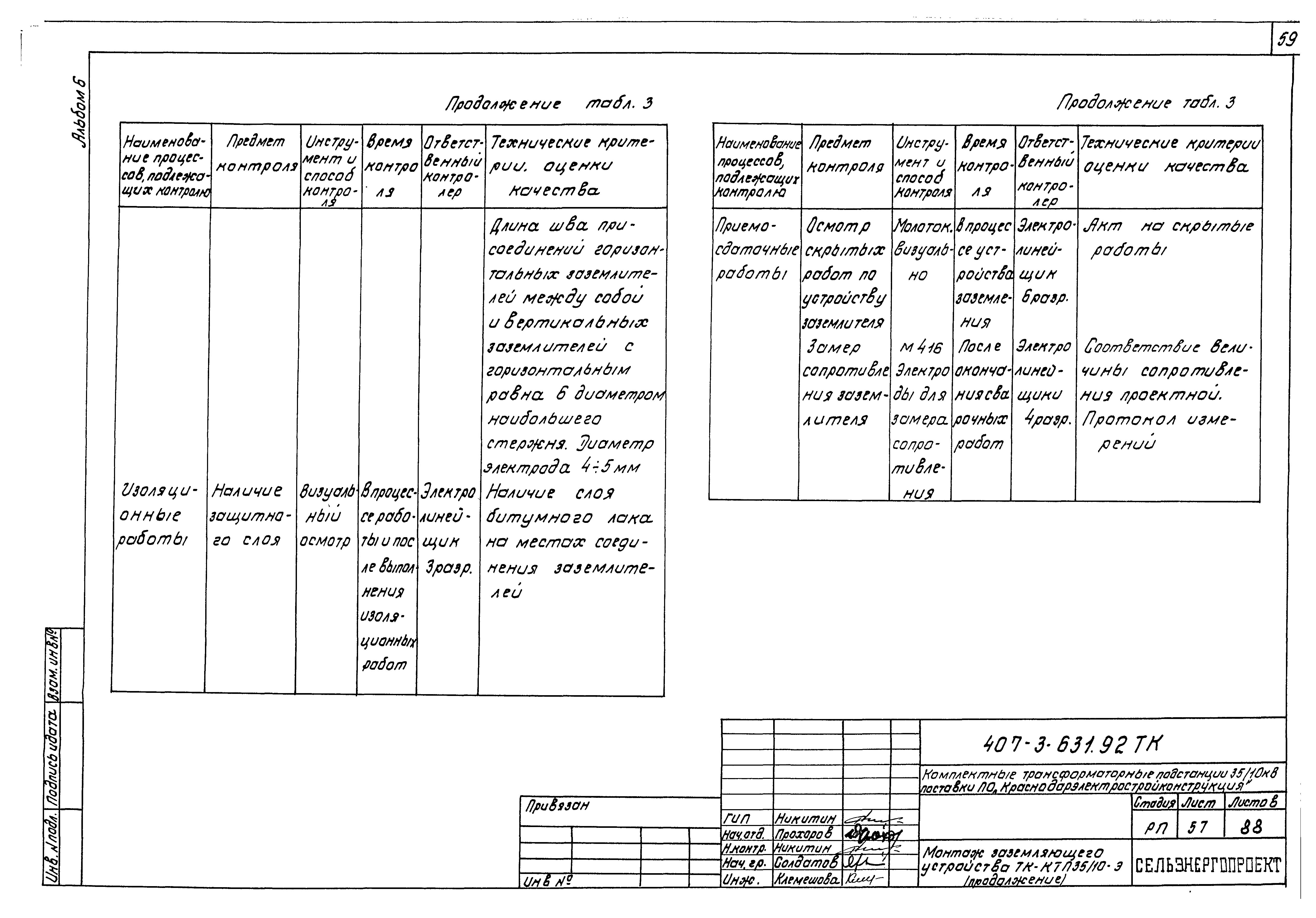 Типовой проект 407-3-631.92