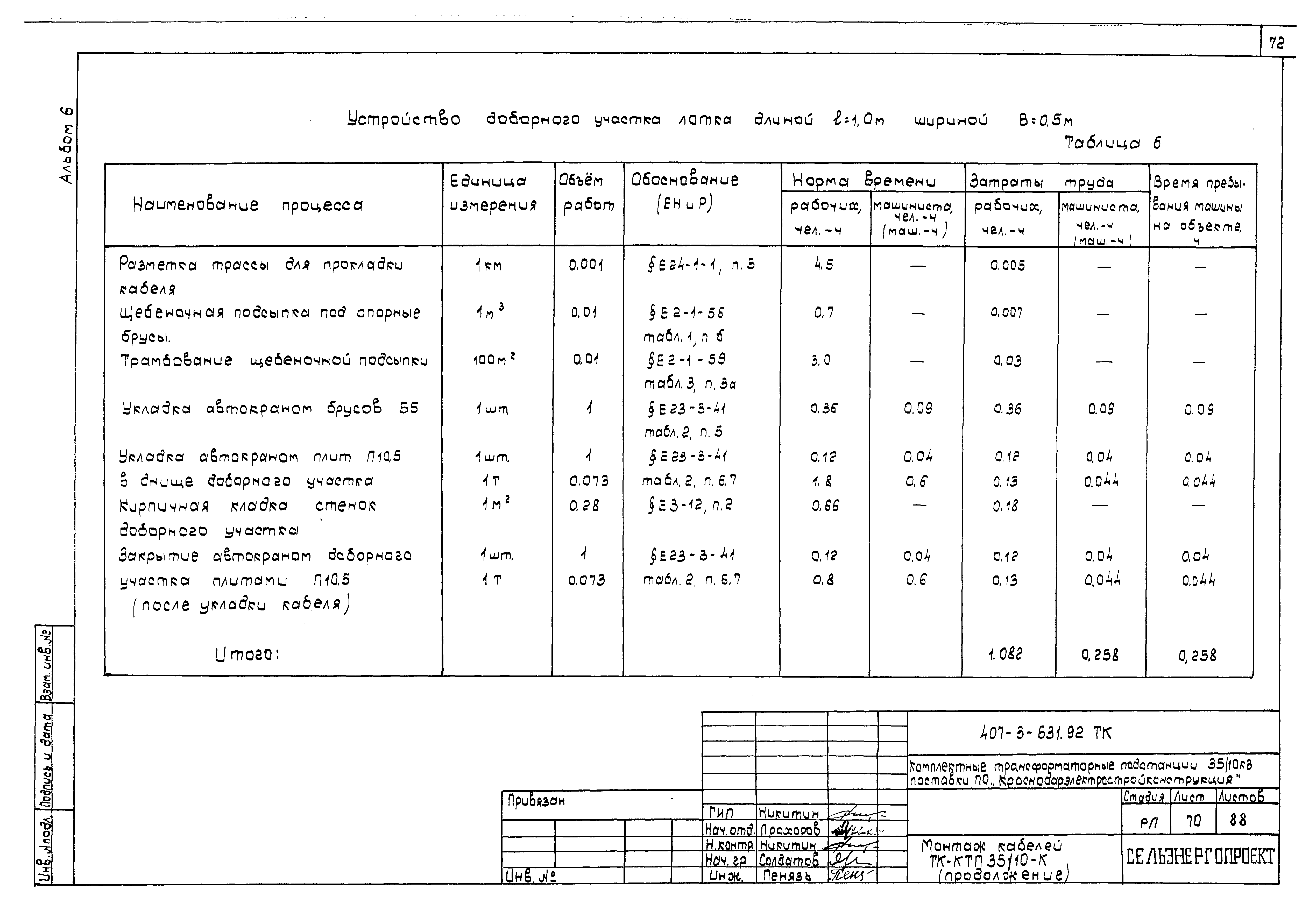 Типовой проект 407-3-631.92