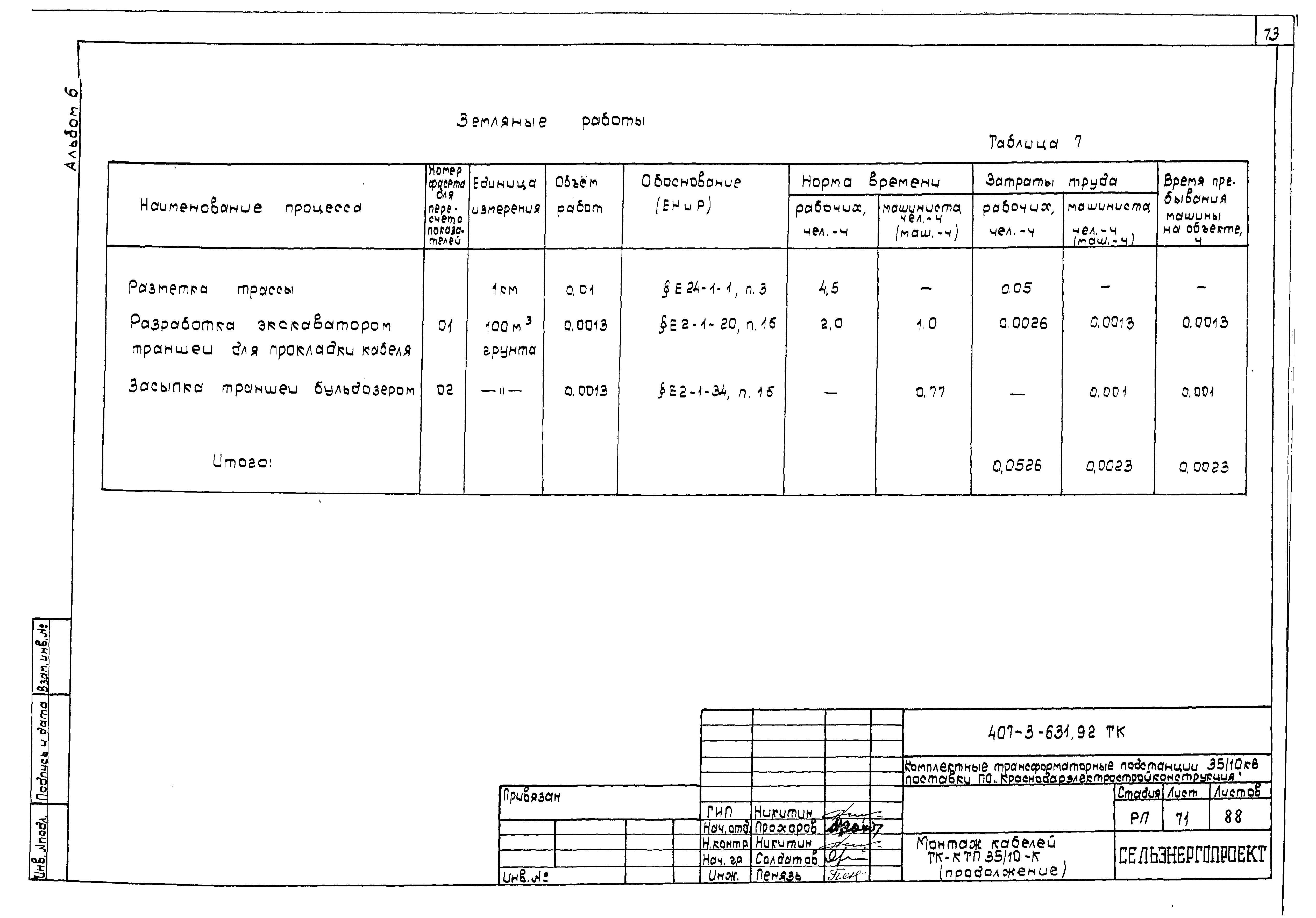 Типовой проект 407-3-631.92