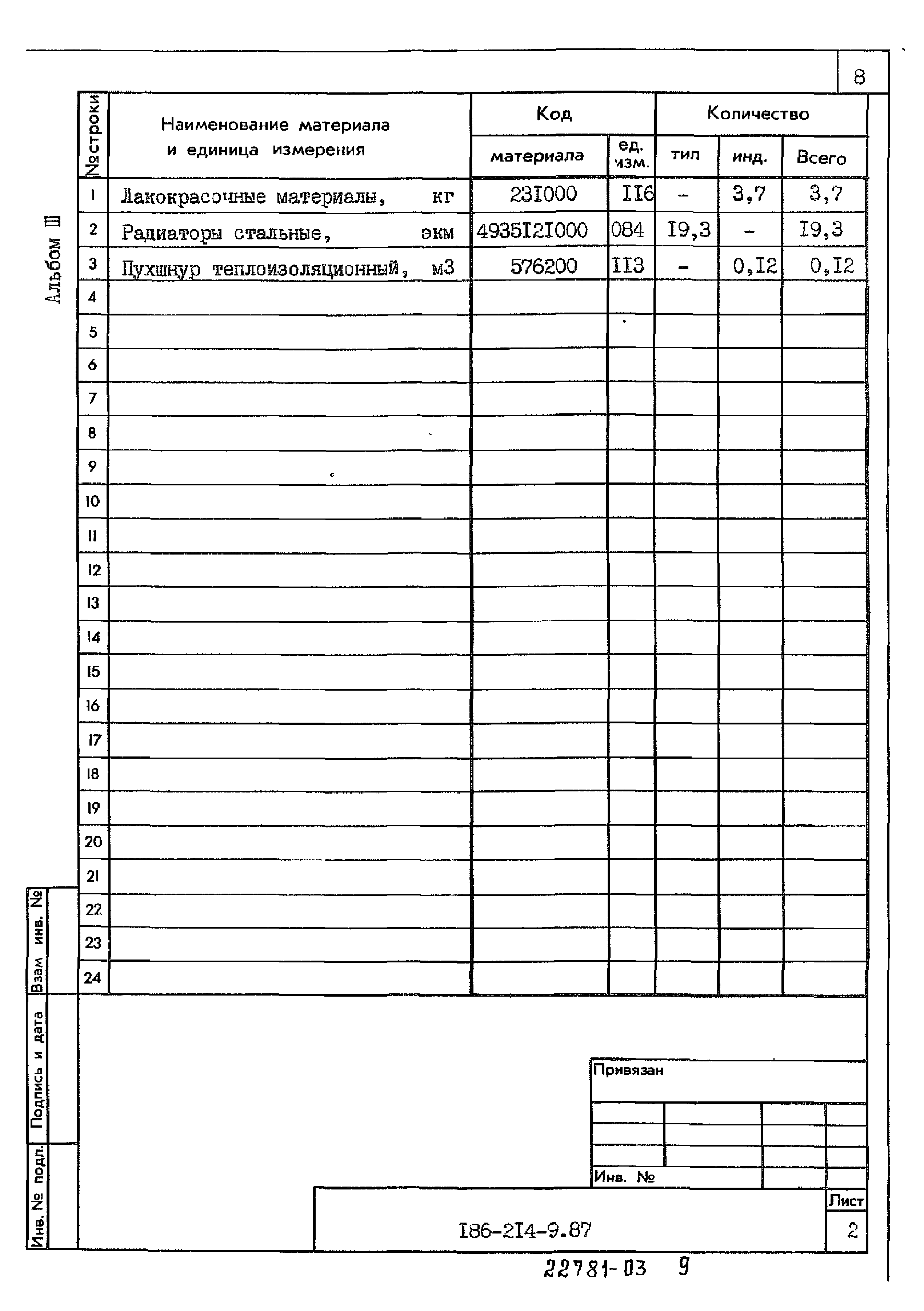 Типовой проект 186-214-9.87