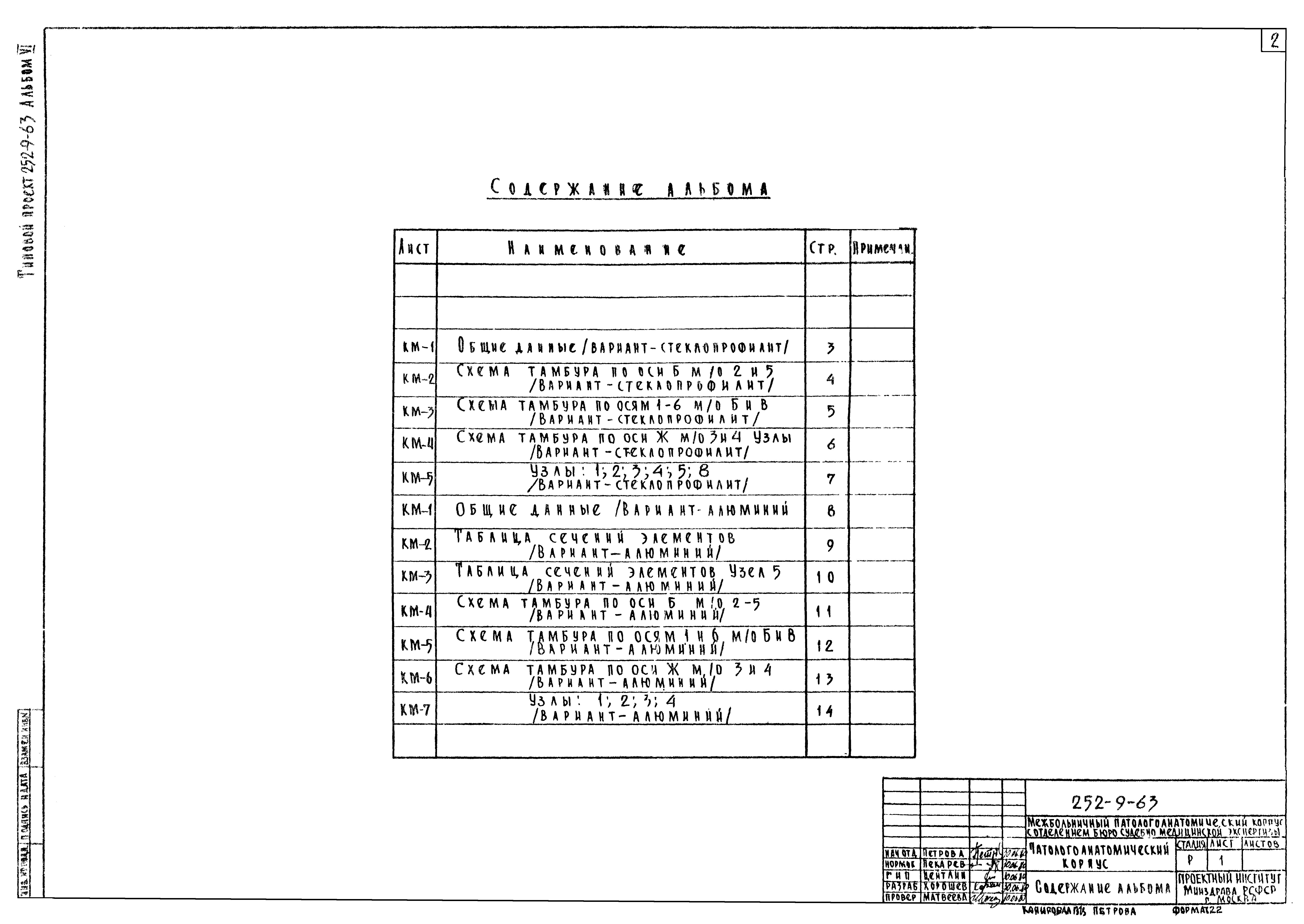 Типовой проект 252-9-63