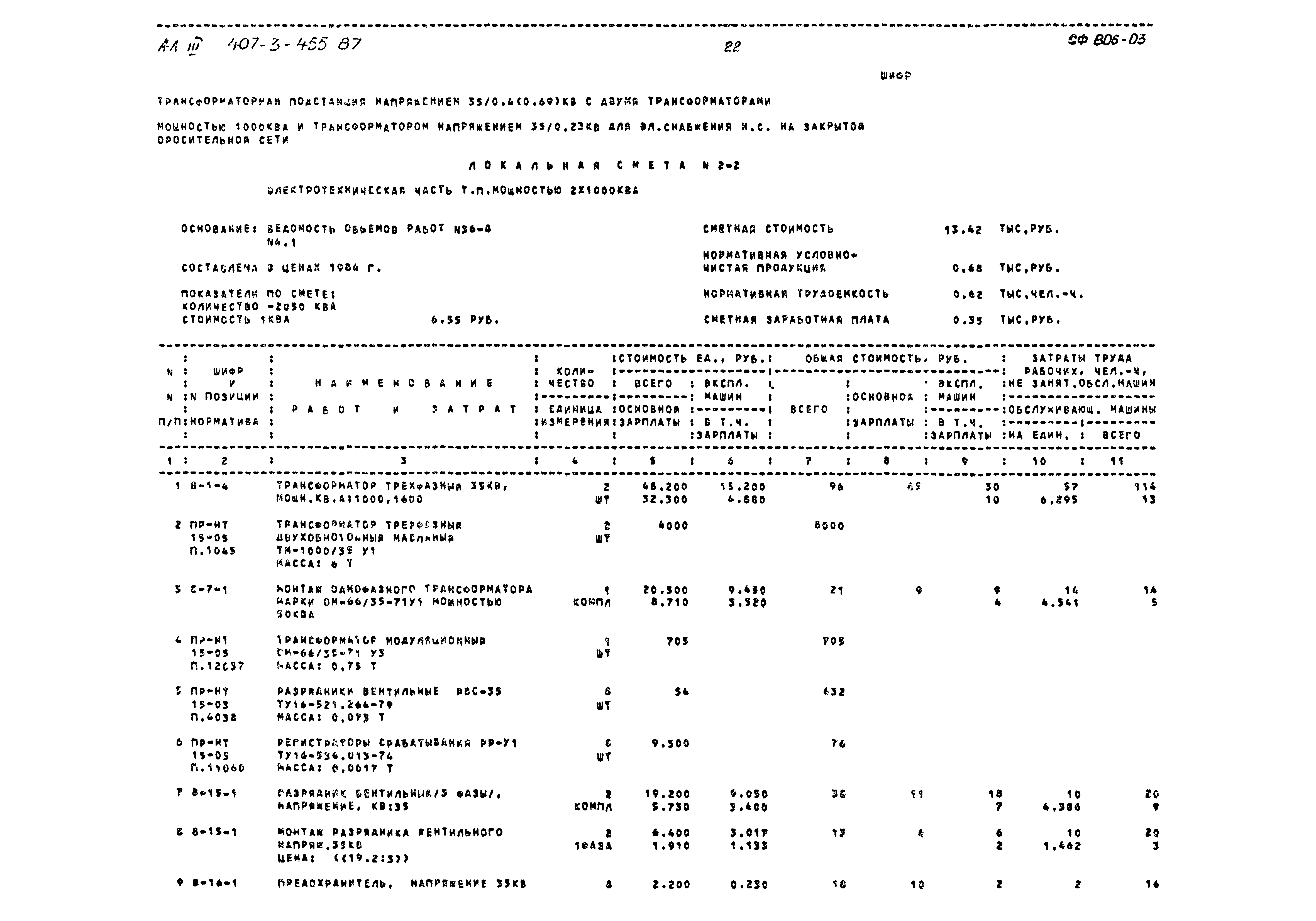 Типовой проект 407-3-455.87