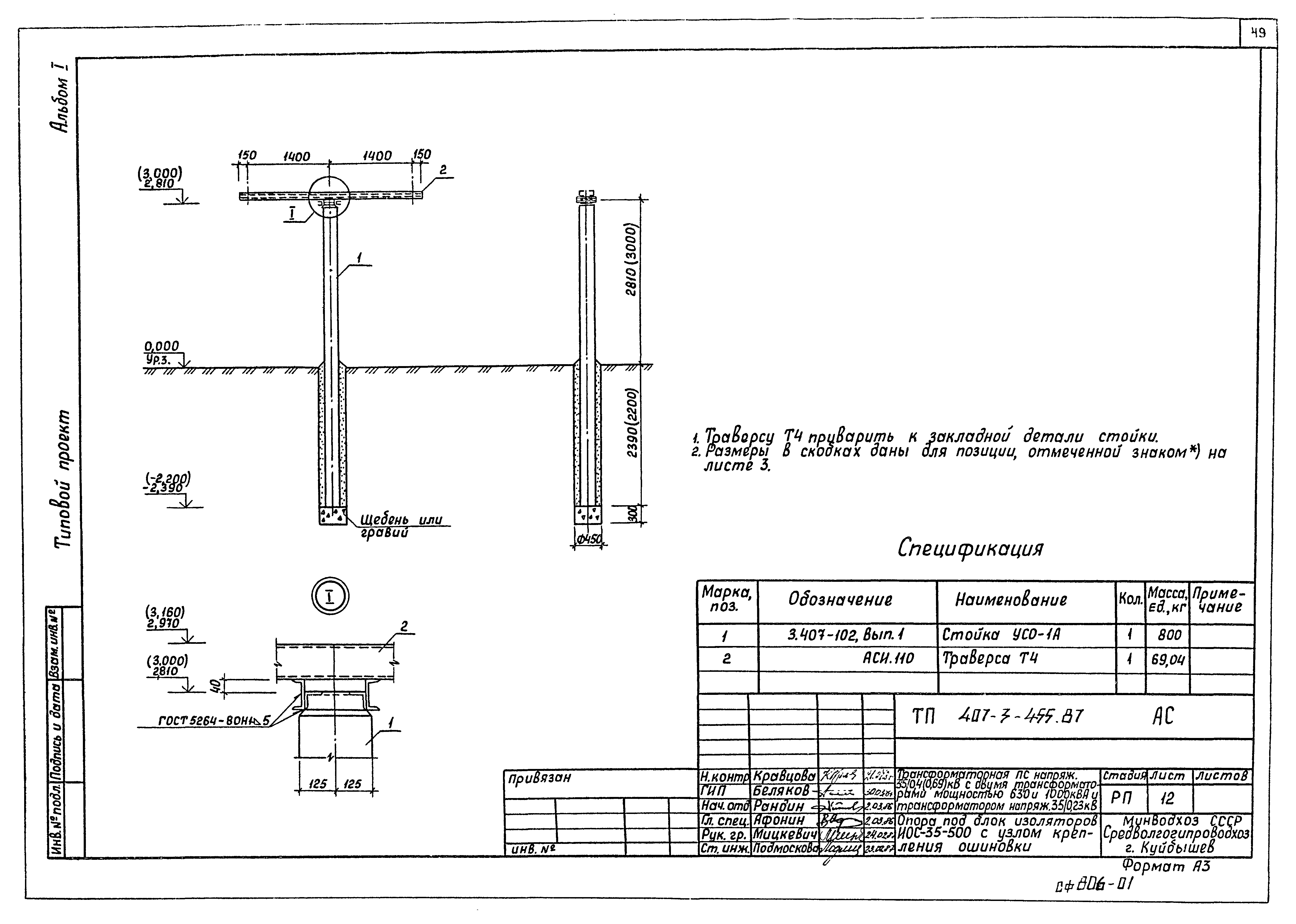 Типовой проект 407-3-455.87
