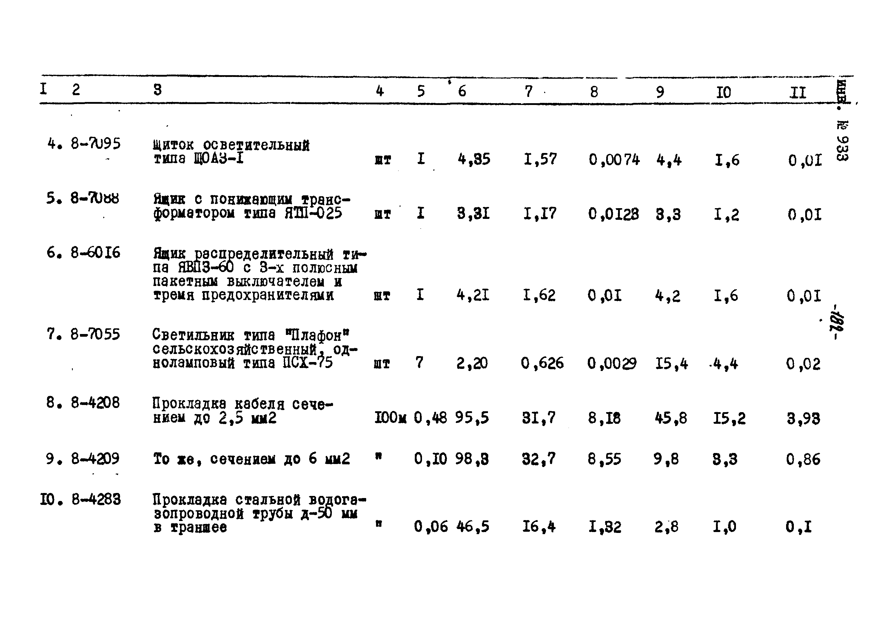 Типовой проект Ау-II,III,IV-50-74/23