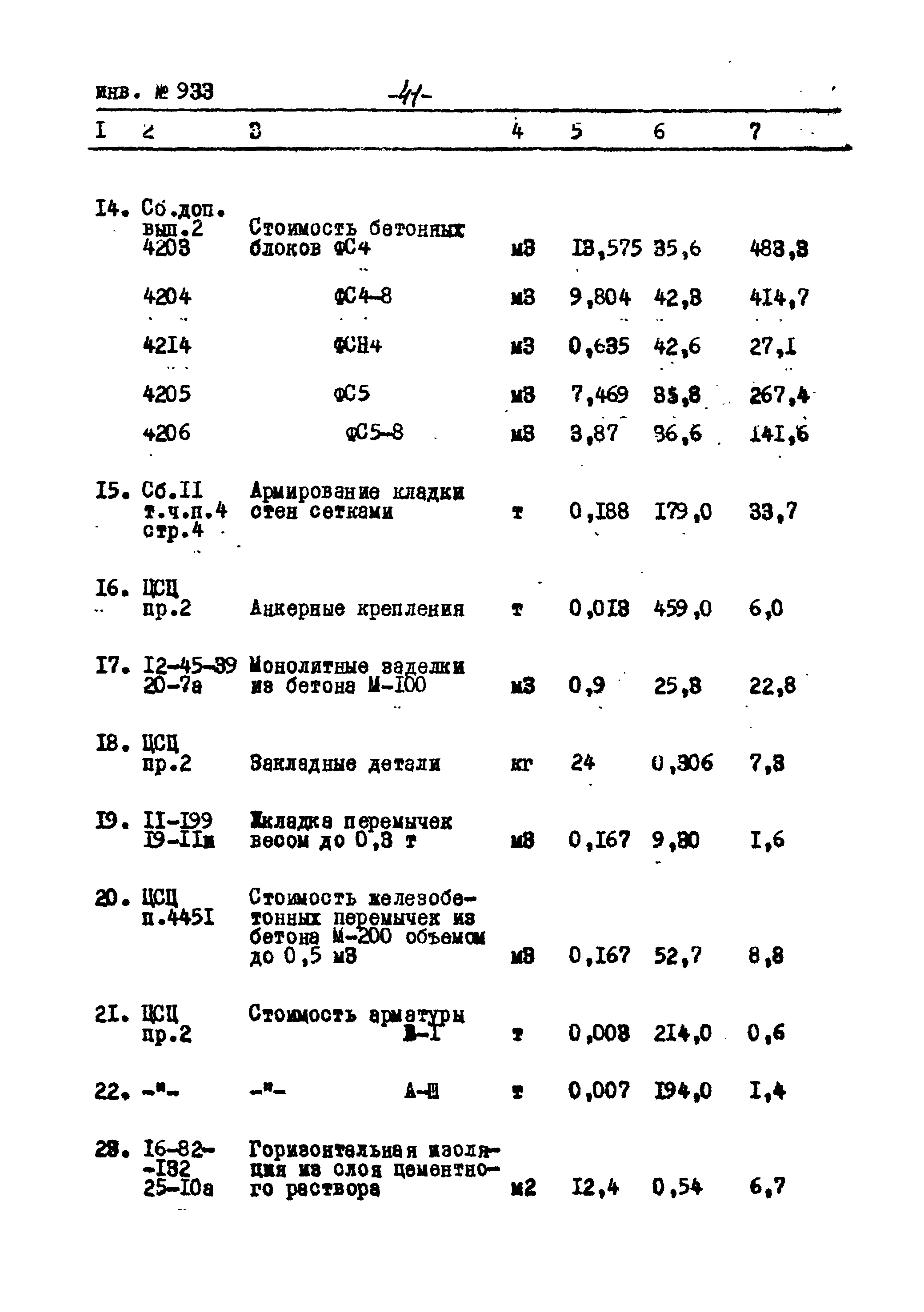 Типовой проект Ау-II,III,IV-50-74/23