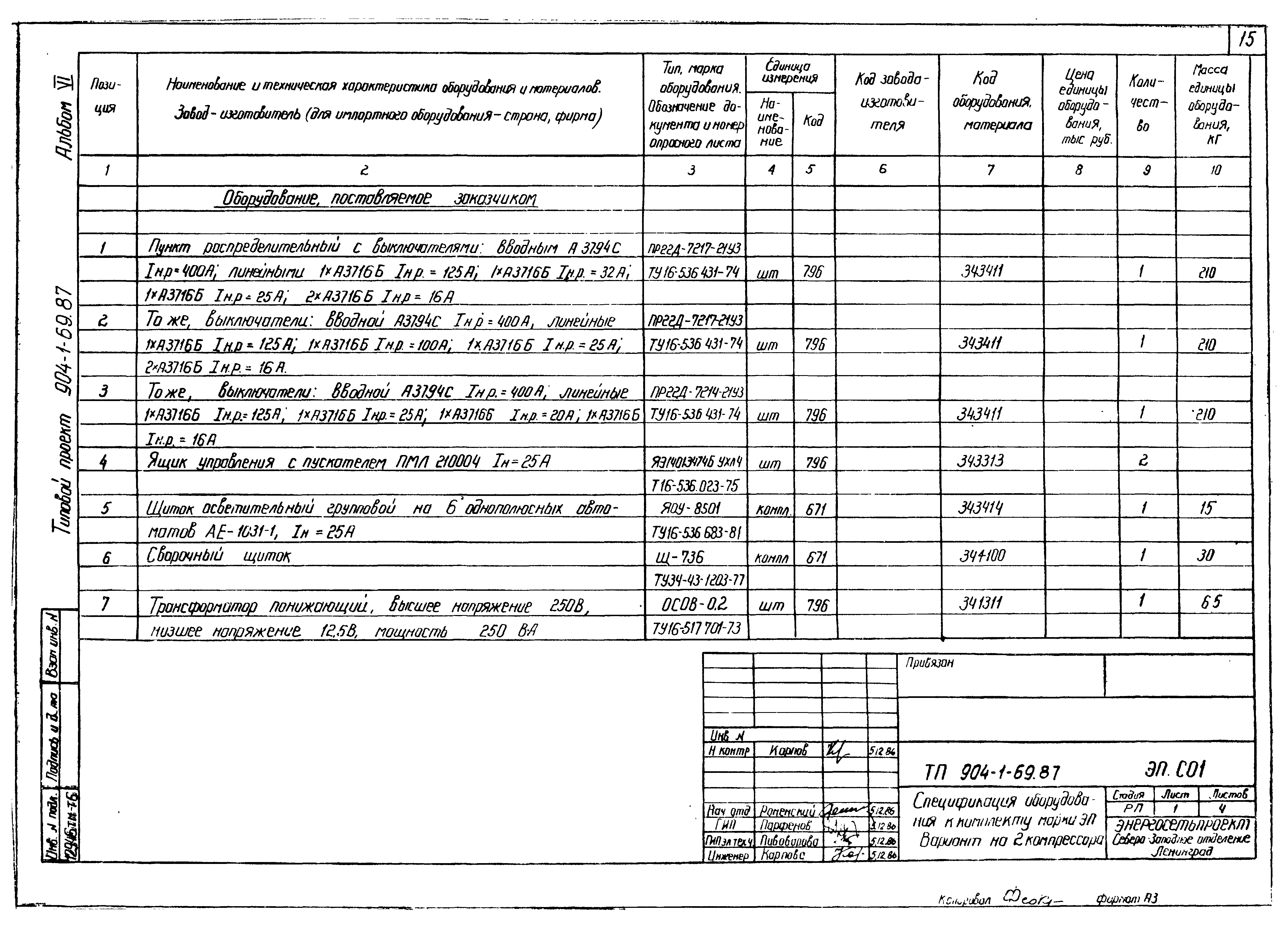 Типовой проект 904-1-69.87