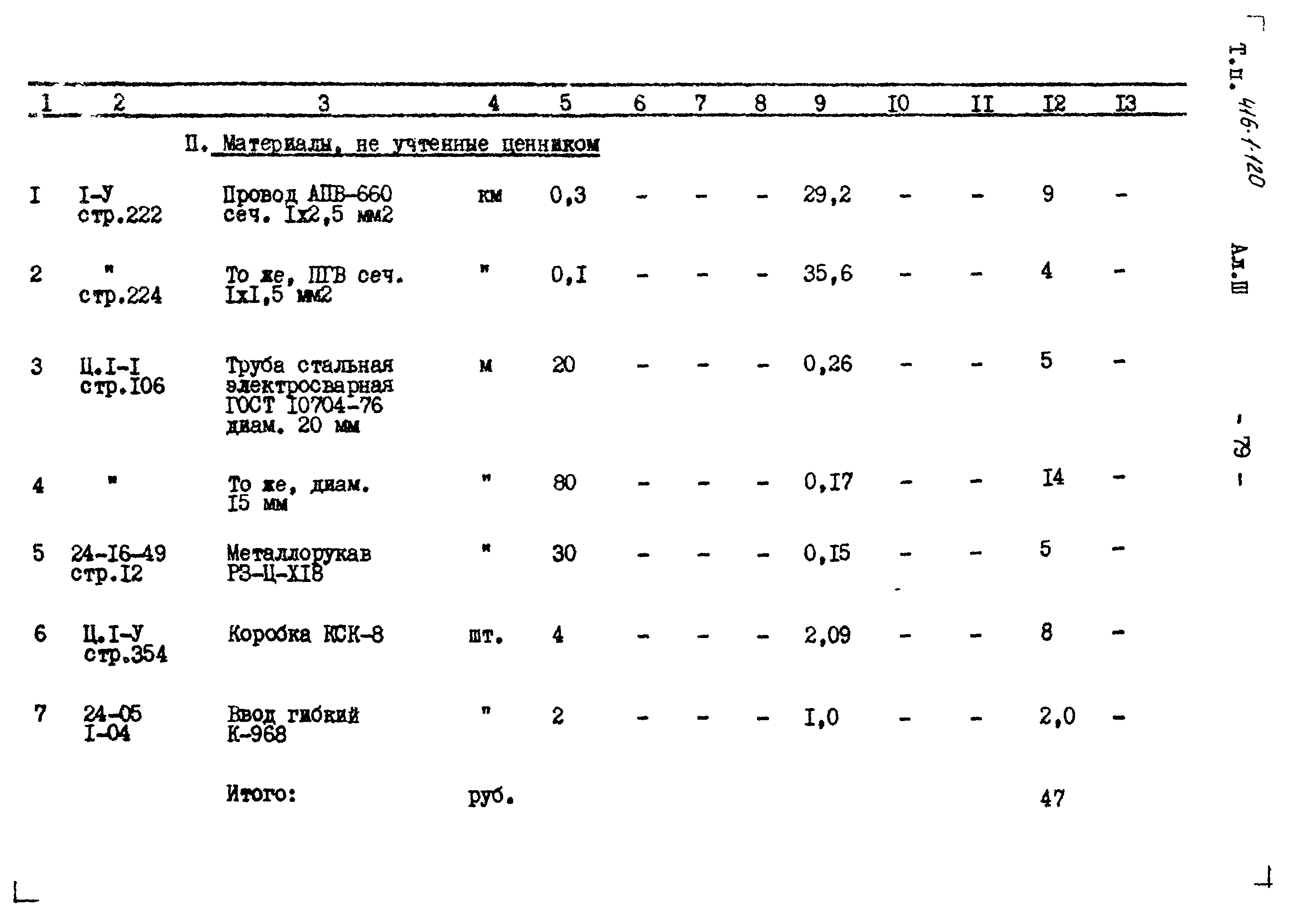 Типовой проект 416-1-120