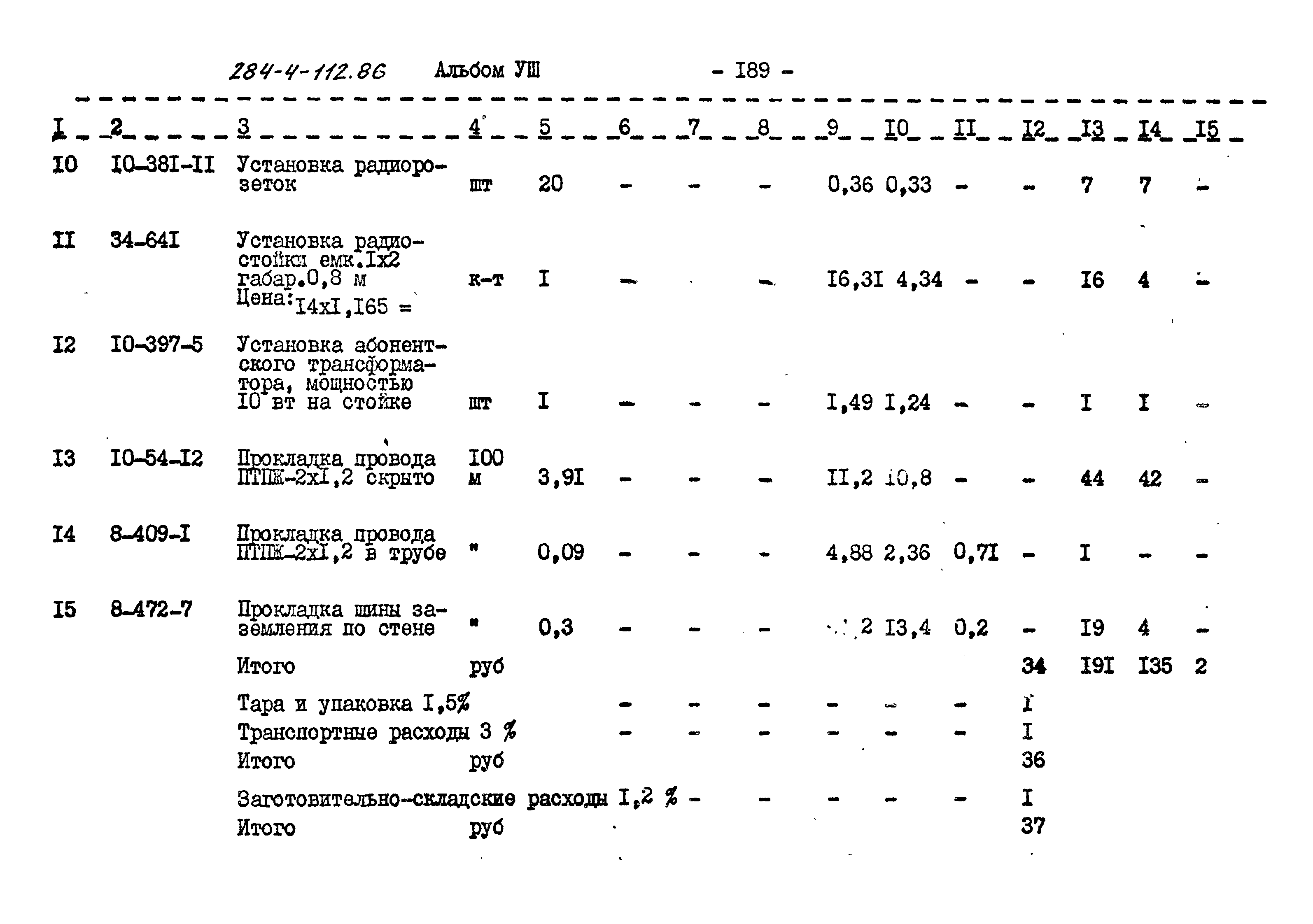 Типовой проект 284-4-112.86