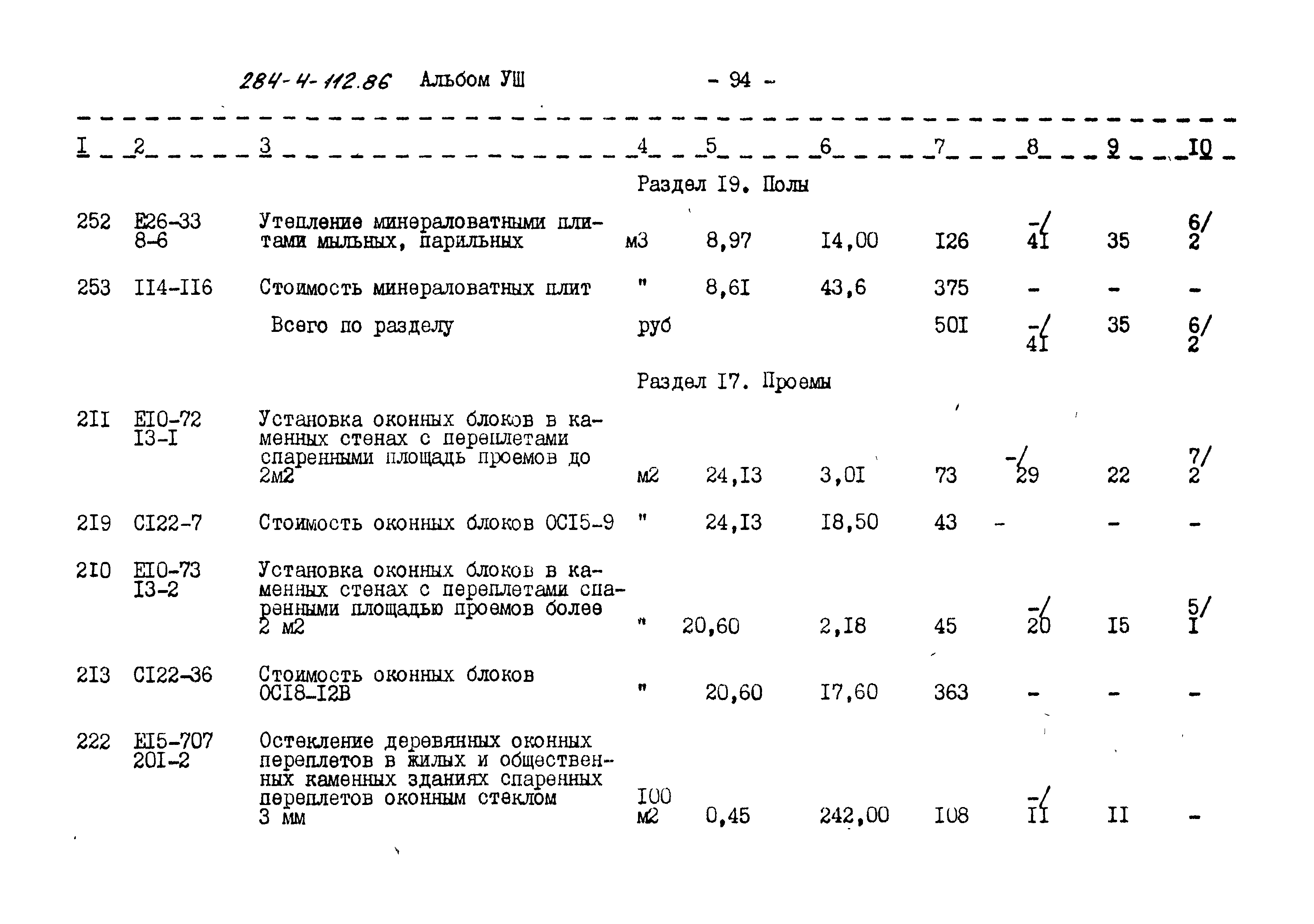 Типовой проект 284-4-112.86