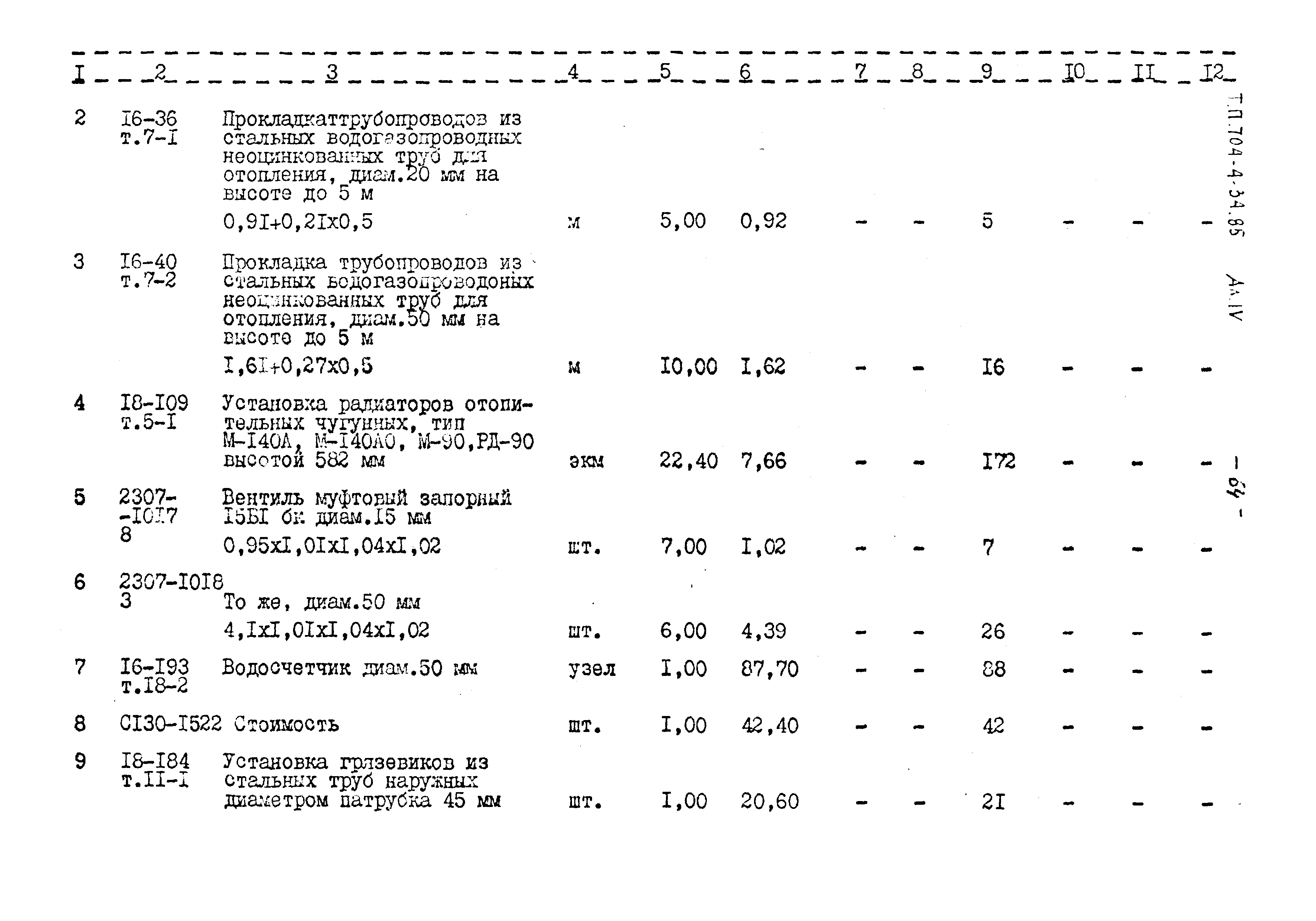 Типовой проект 704-4-34.85