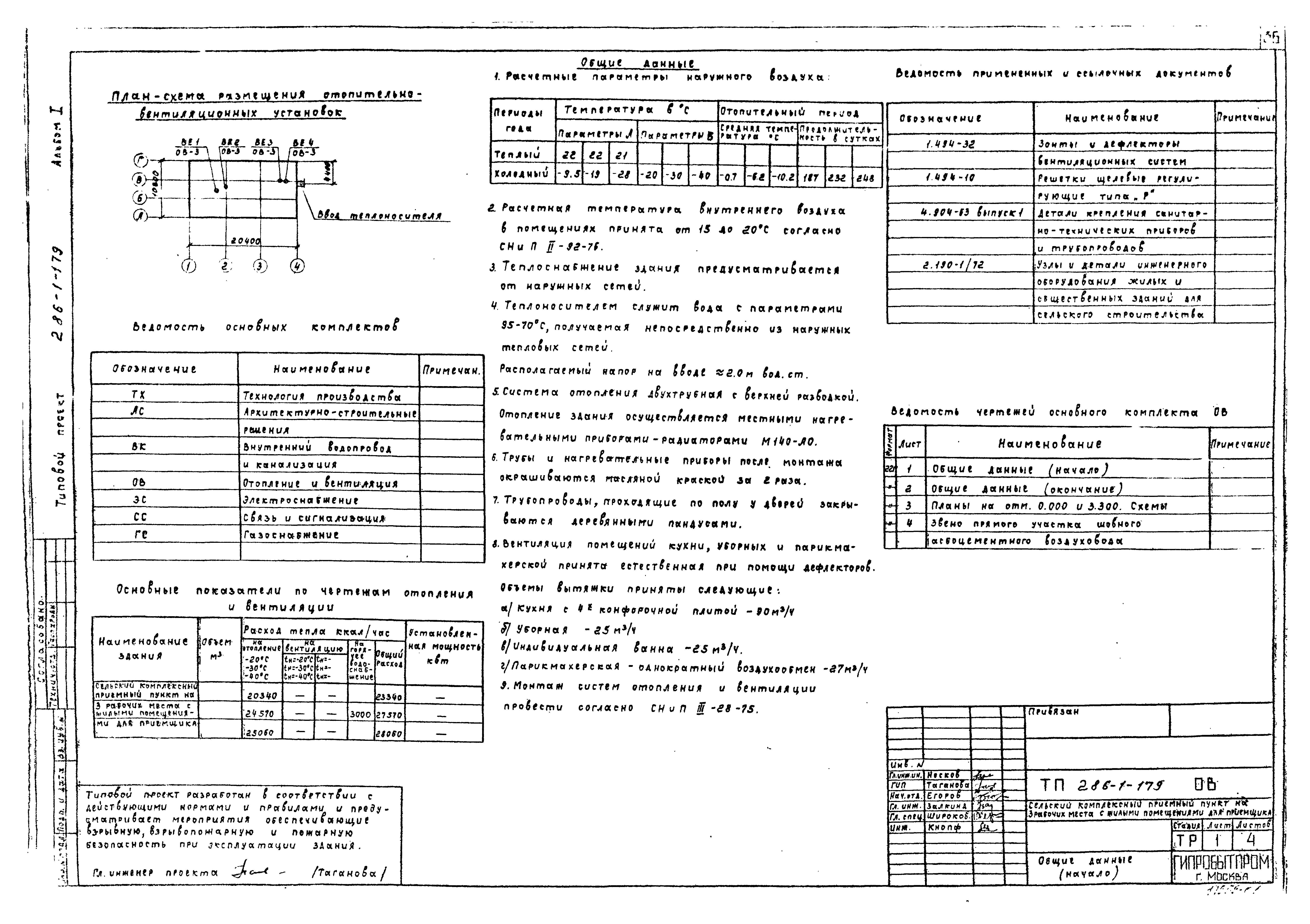 Типовой проект 286-1-179