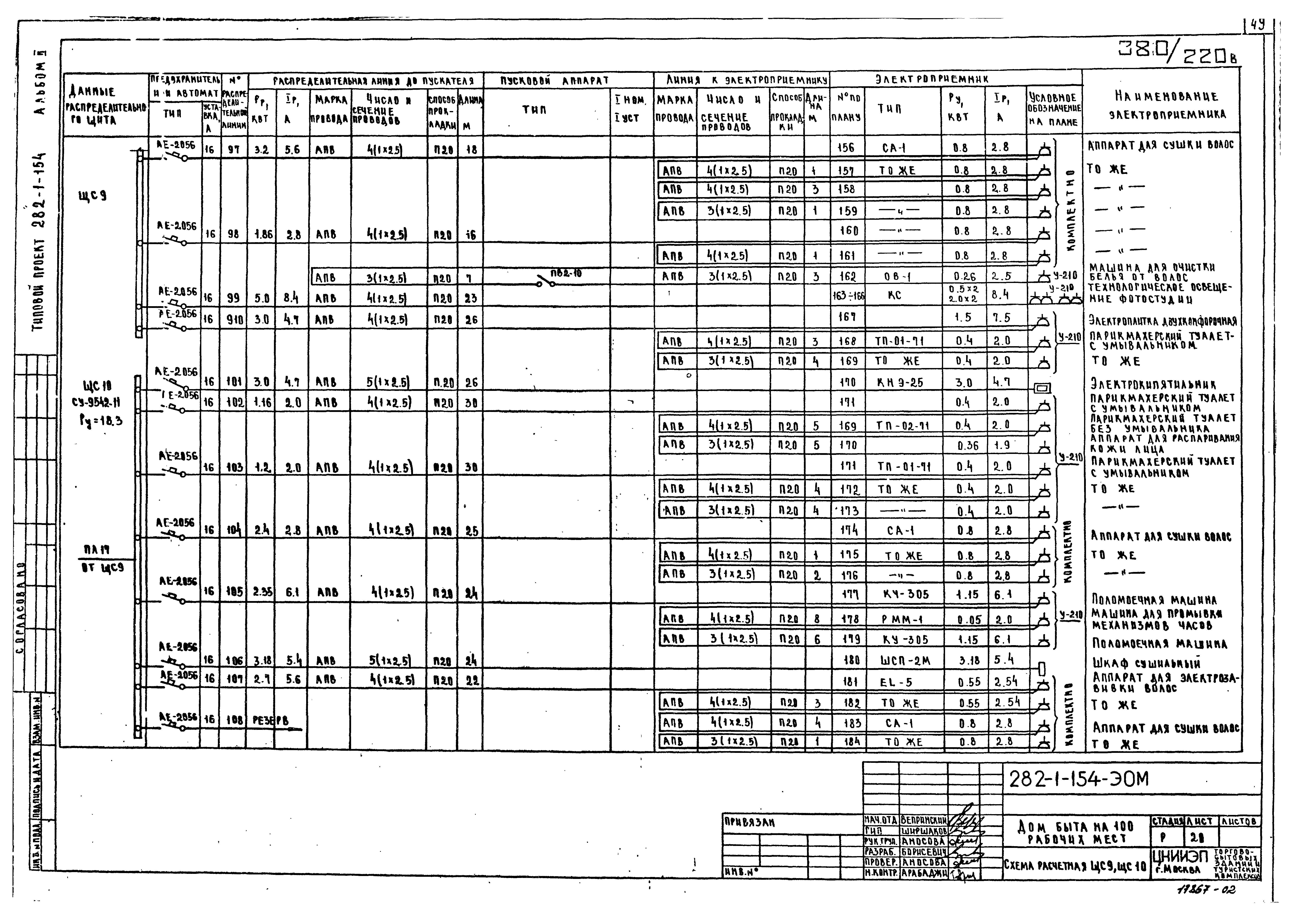Типовой проект 282-1-154