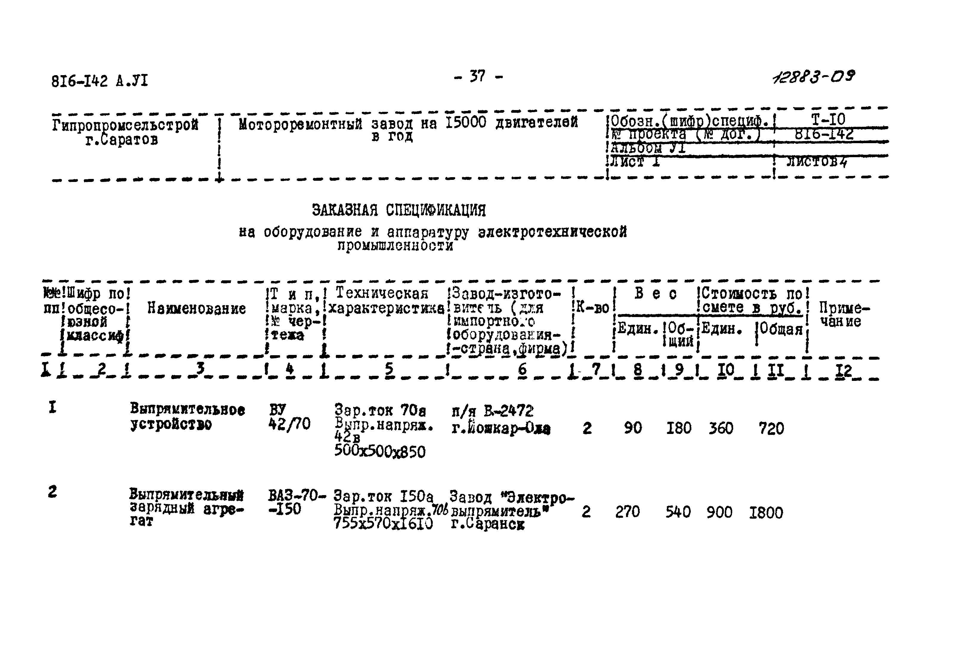 Типовой проект 816-142