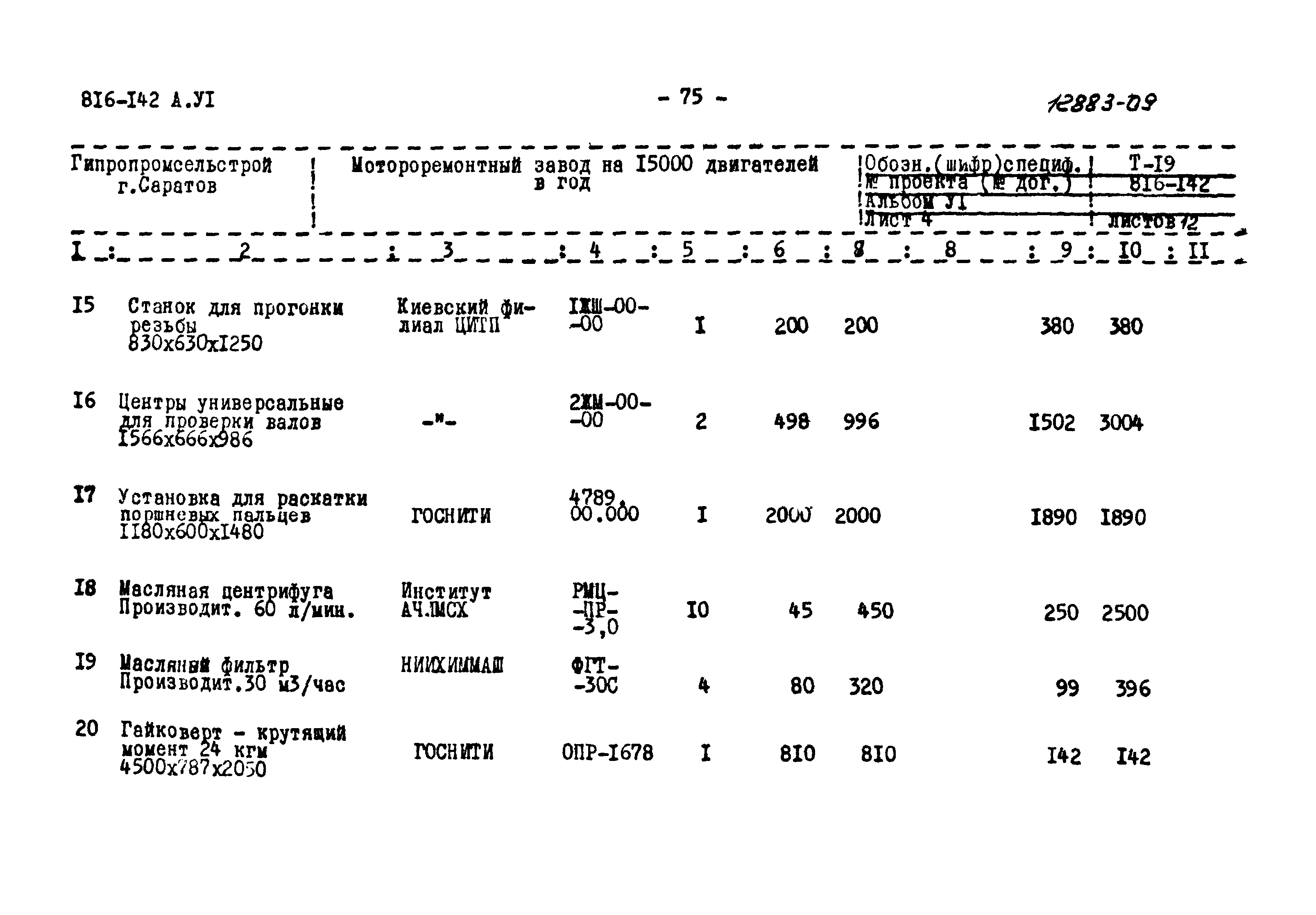 Типовой проект 816-142