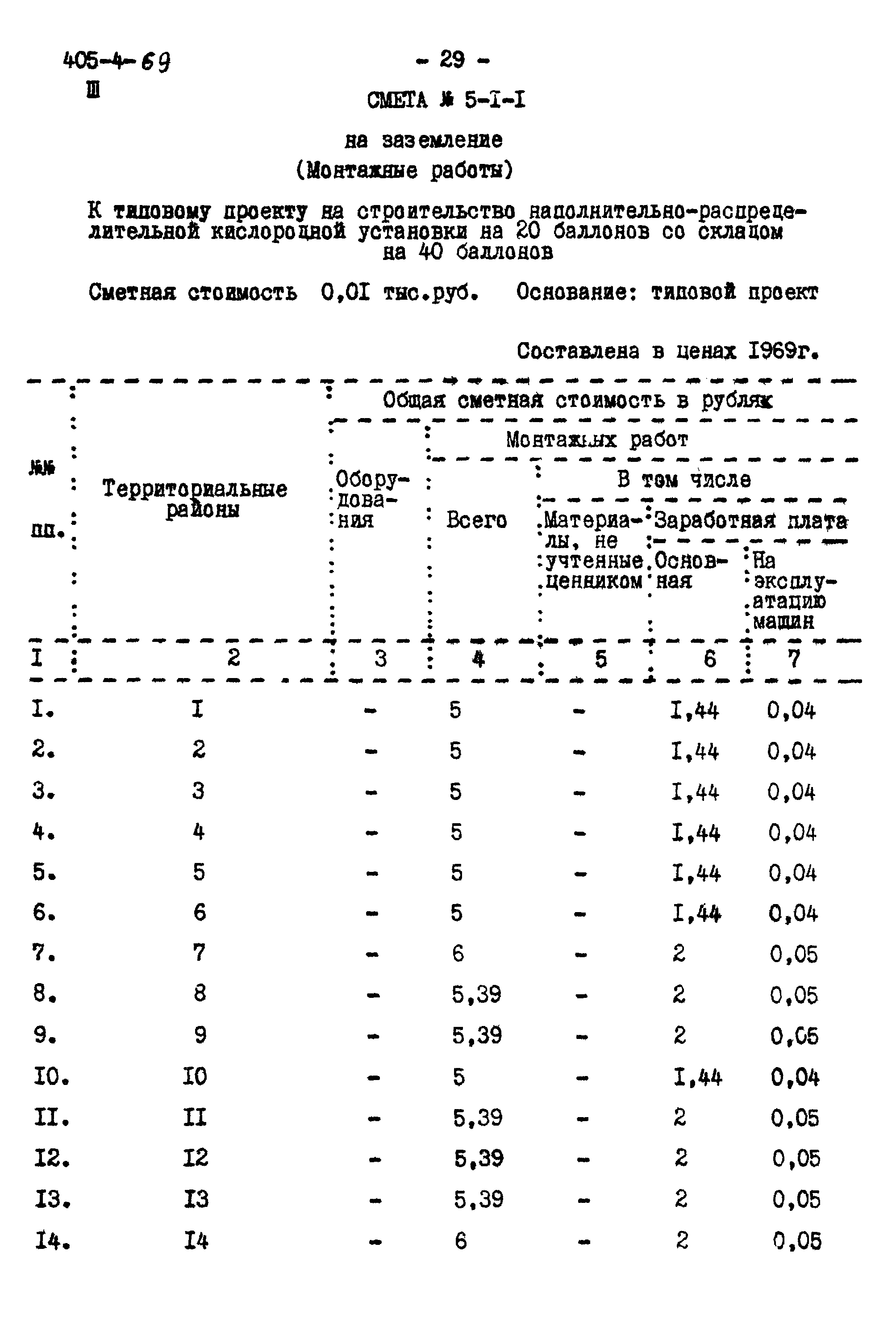 Типовой проект 405-4-69