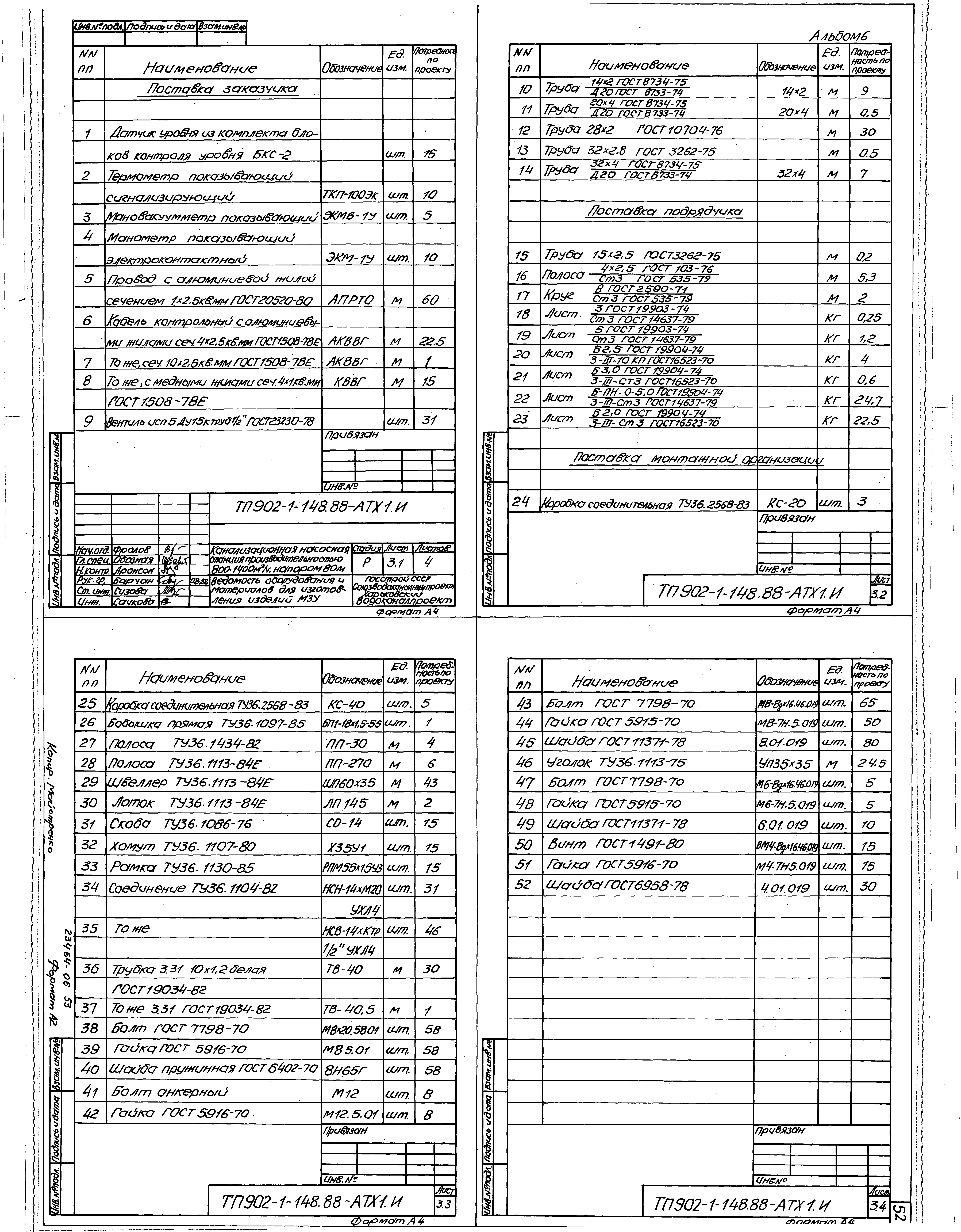 Типовой проект 902-1-150.1.88