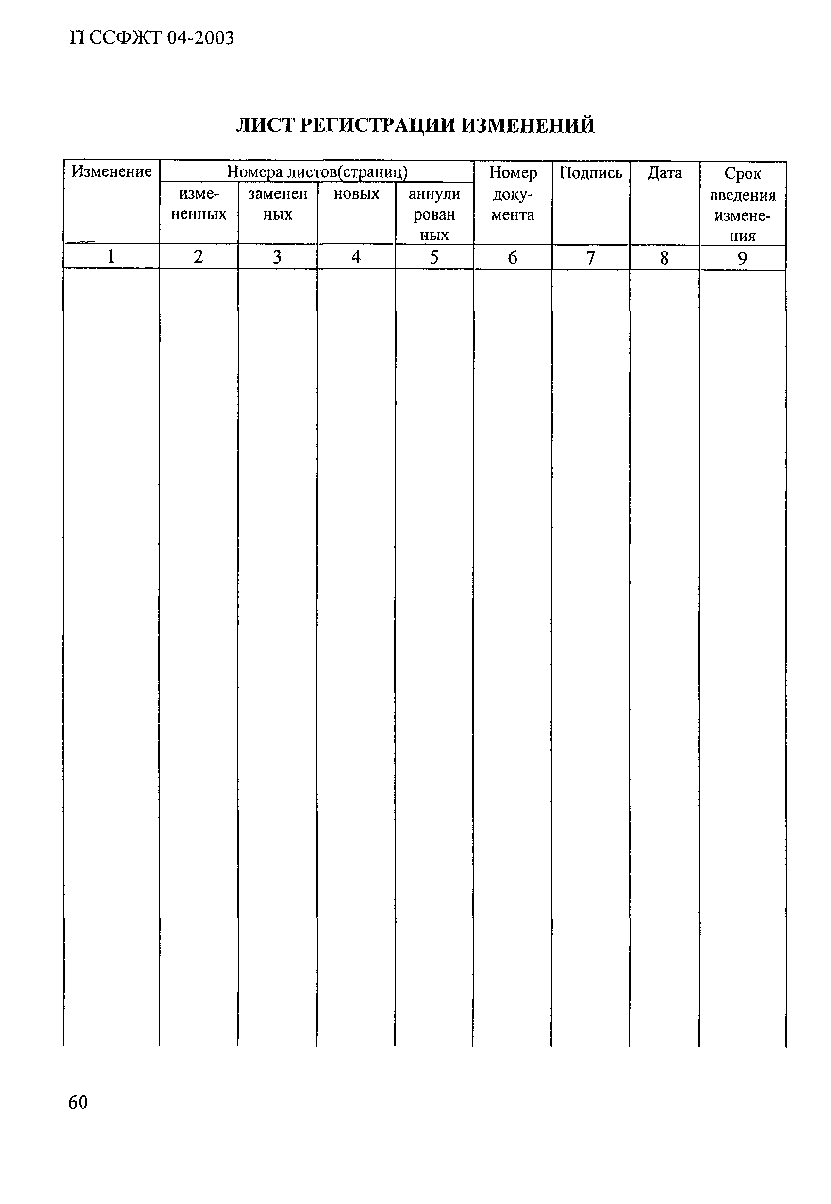 П ССФЖТ 04-2003