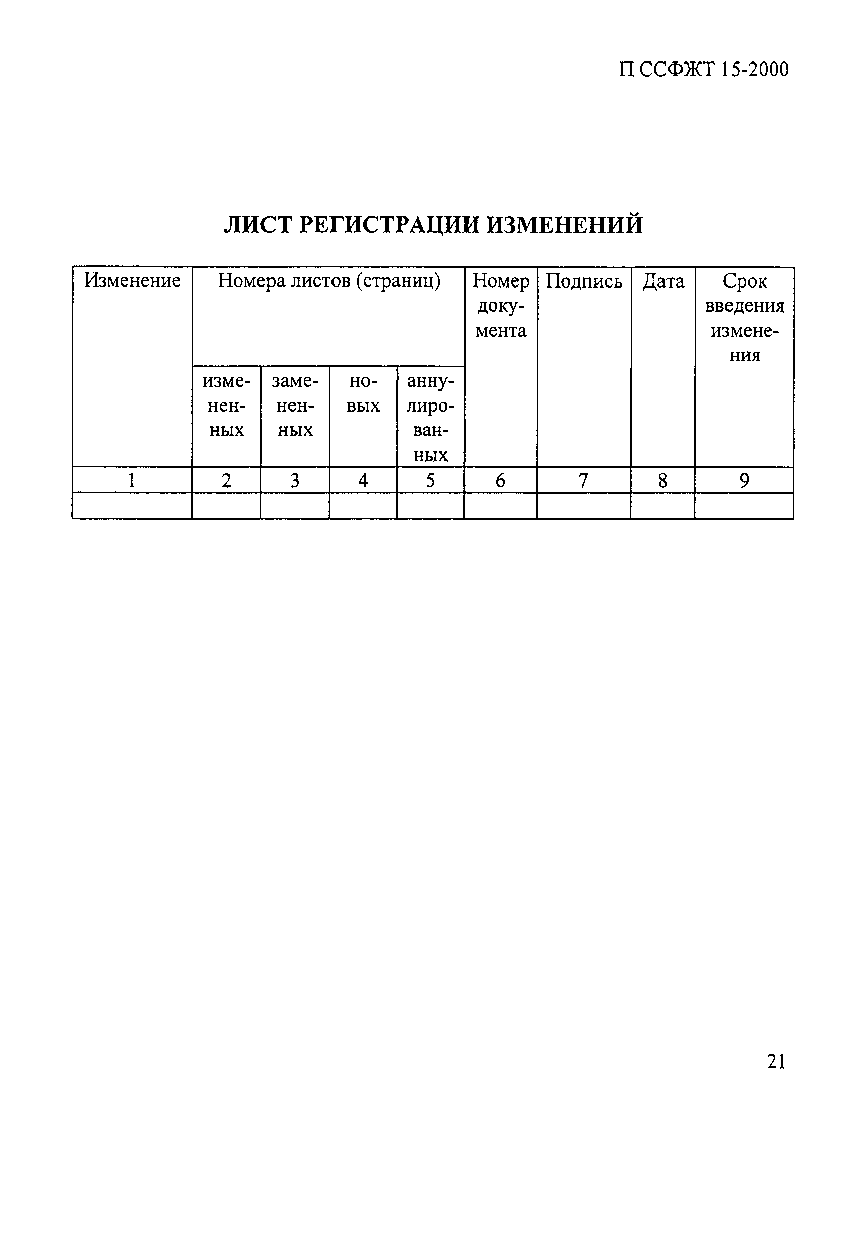 П ССФЖТ 15-2000