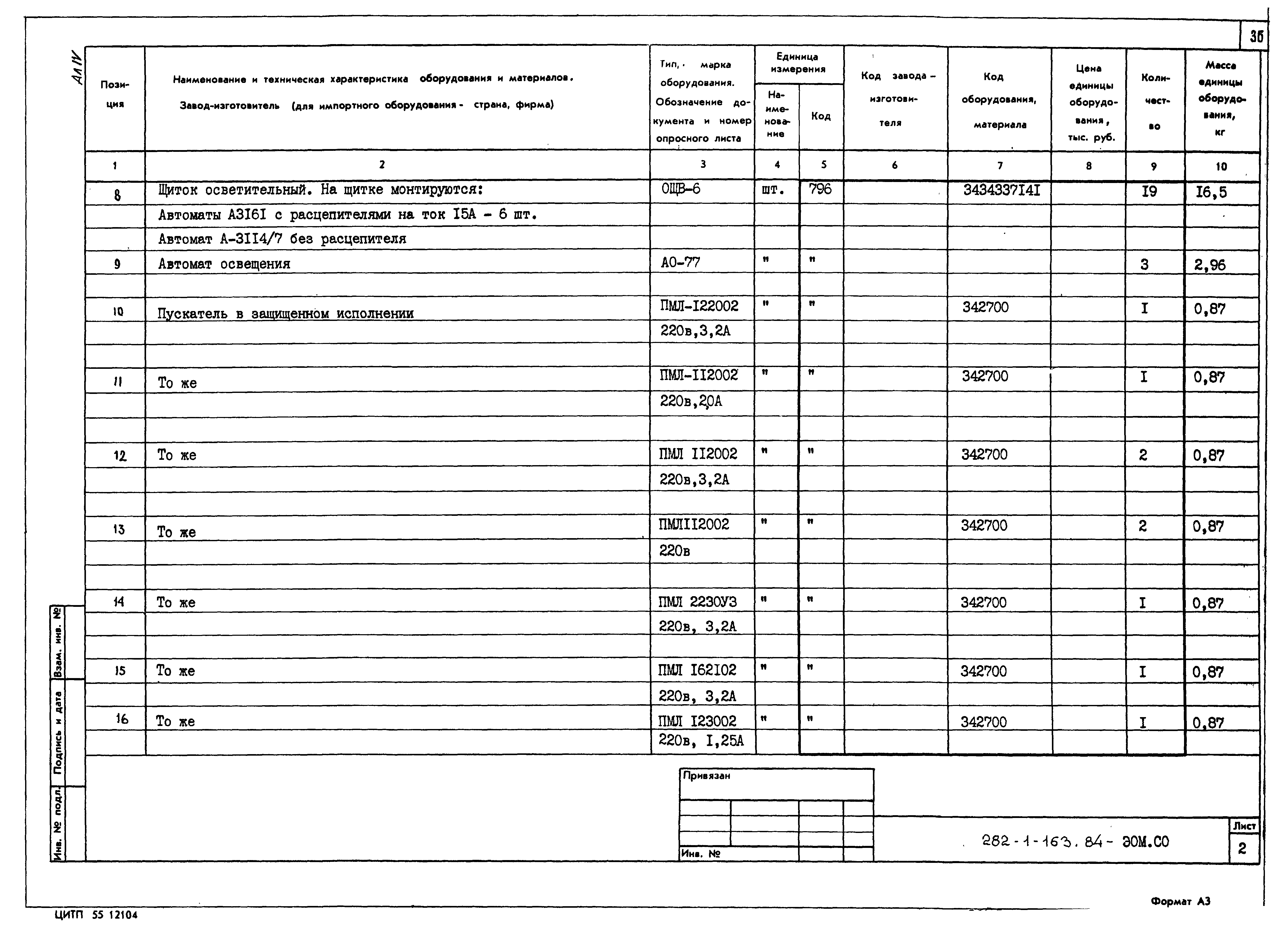 Типовой проект 282-1-163.84