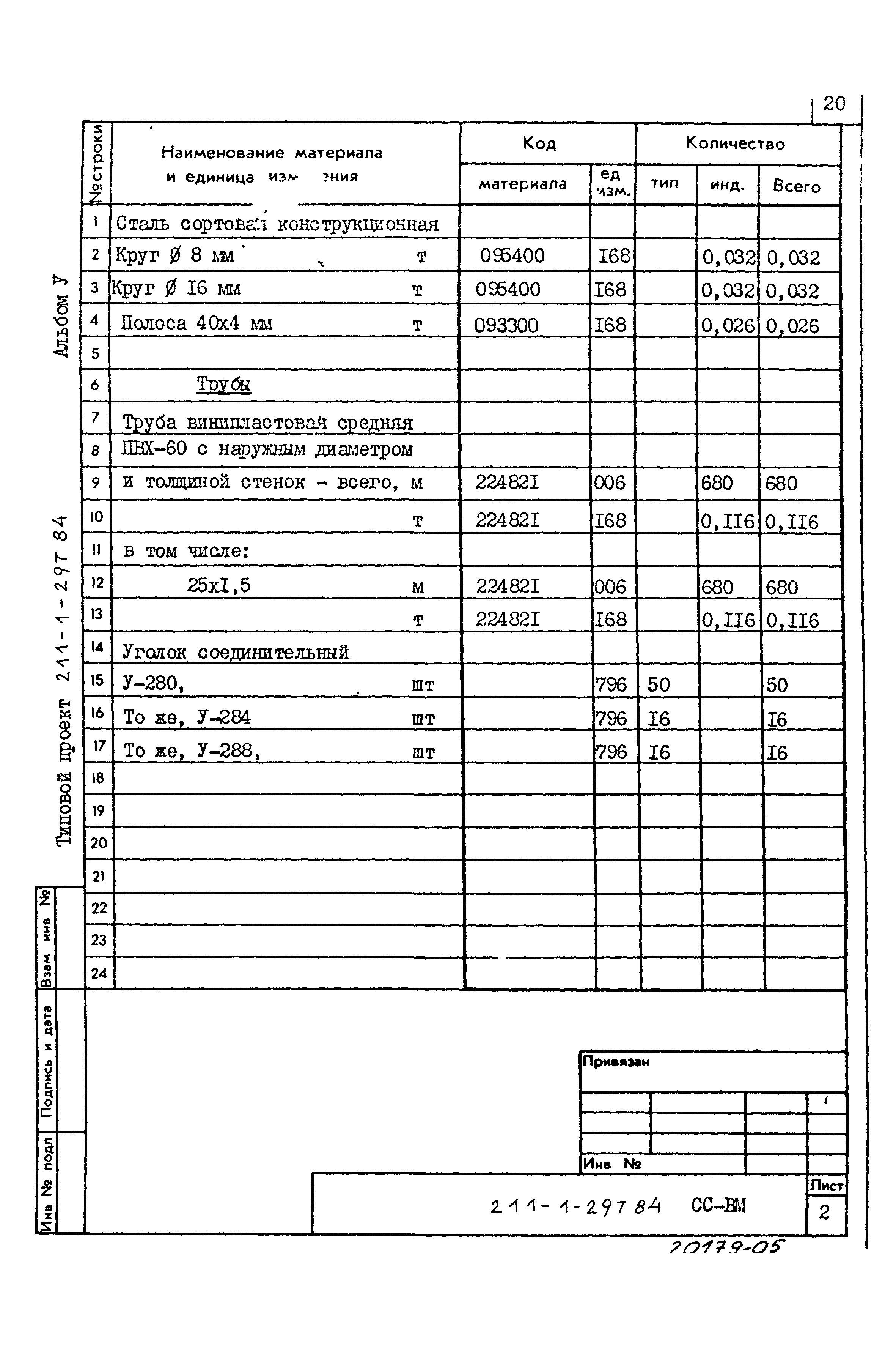 Типовой проект 211-1-297.84
