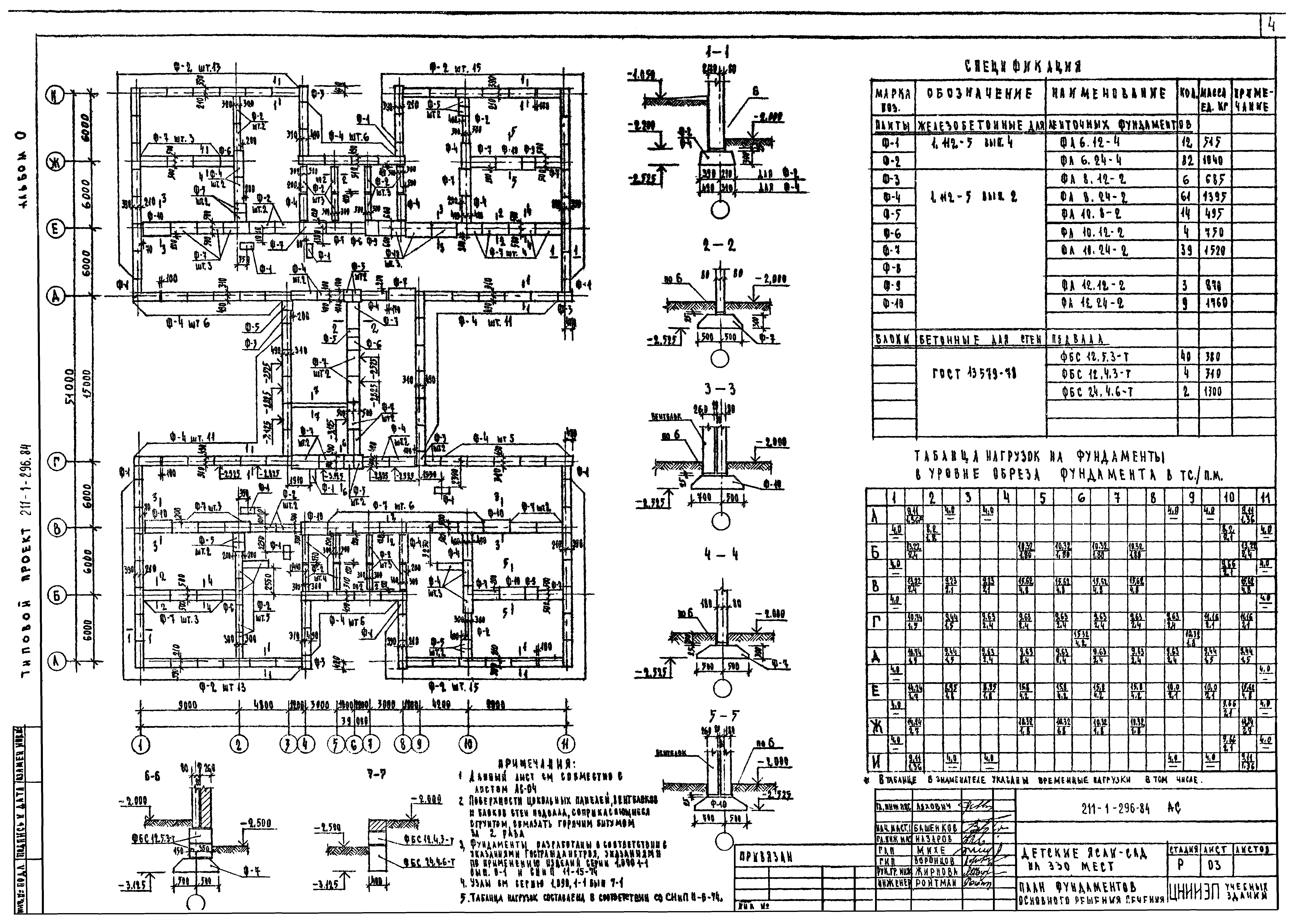 Типовой проект 211-1-296.84