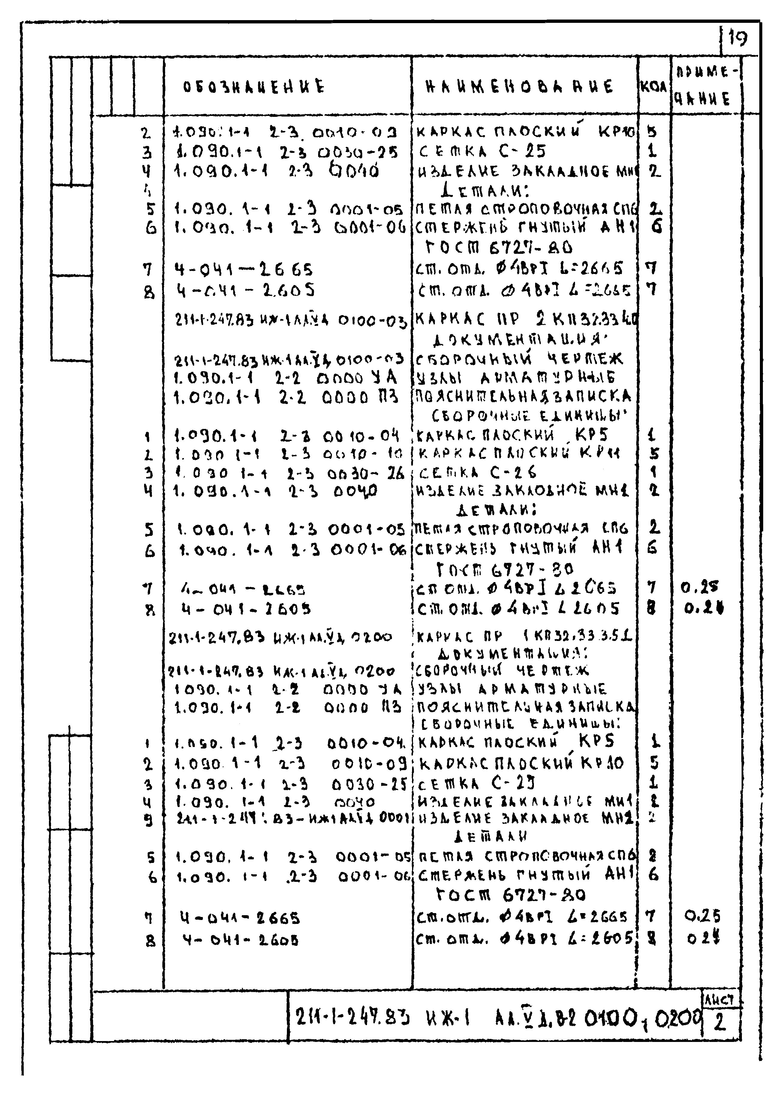 Типовой проект 211-1-247.83