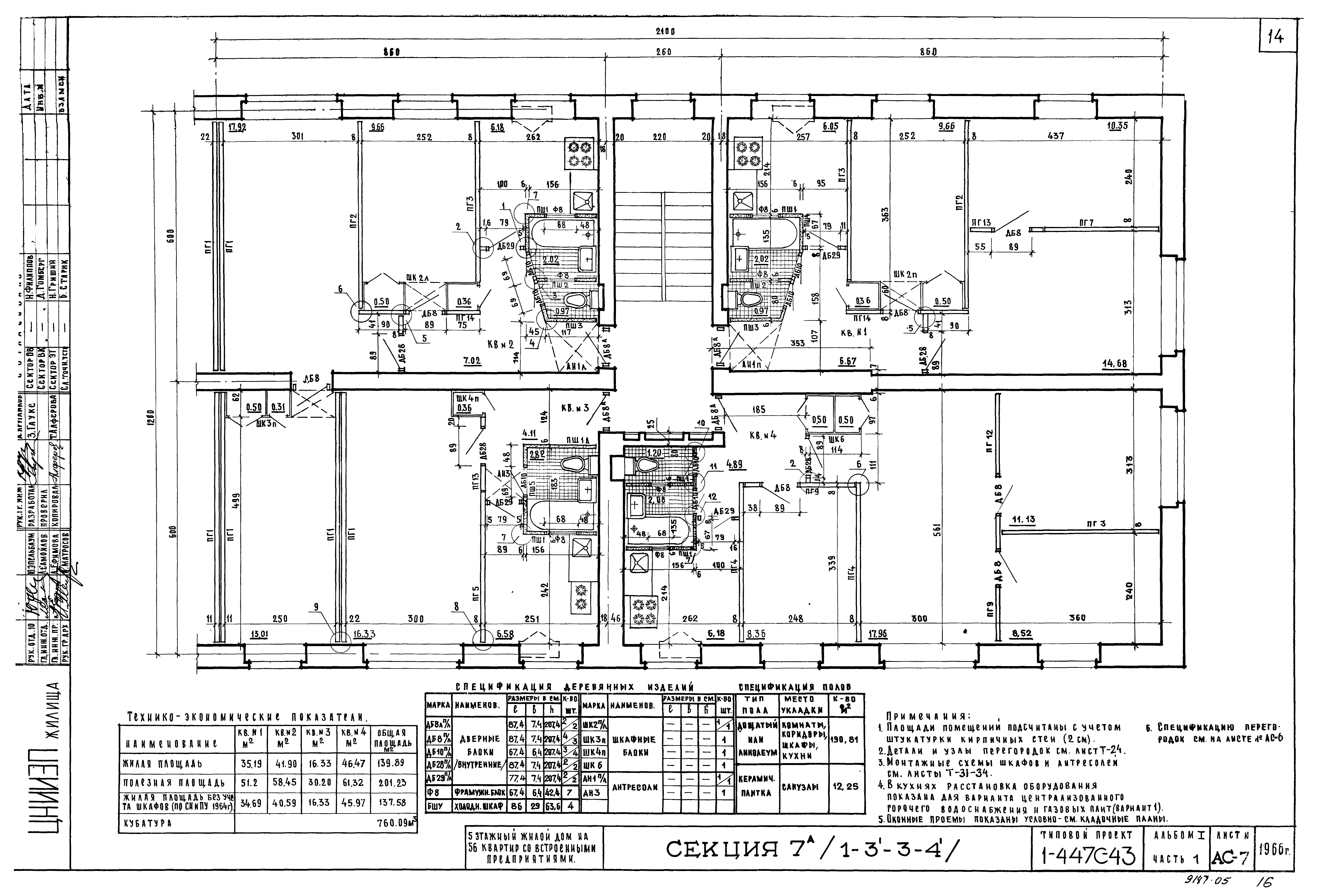 Типовой проект 1-447с-43