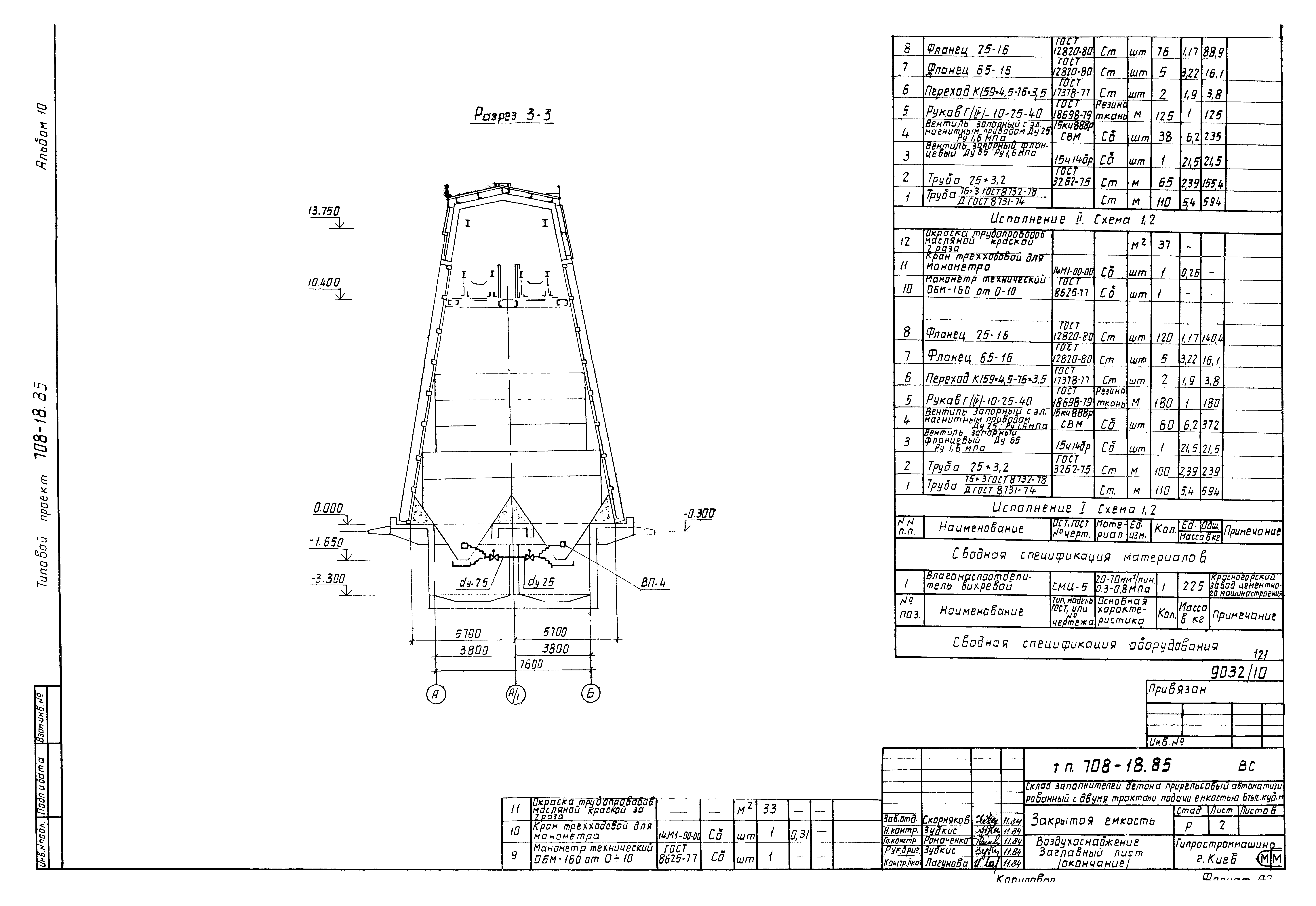 Типовой проект 708-18.85