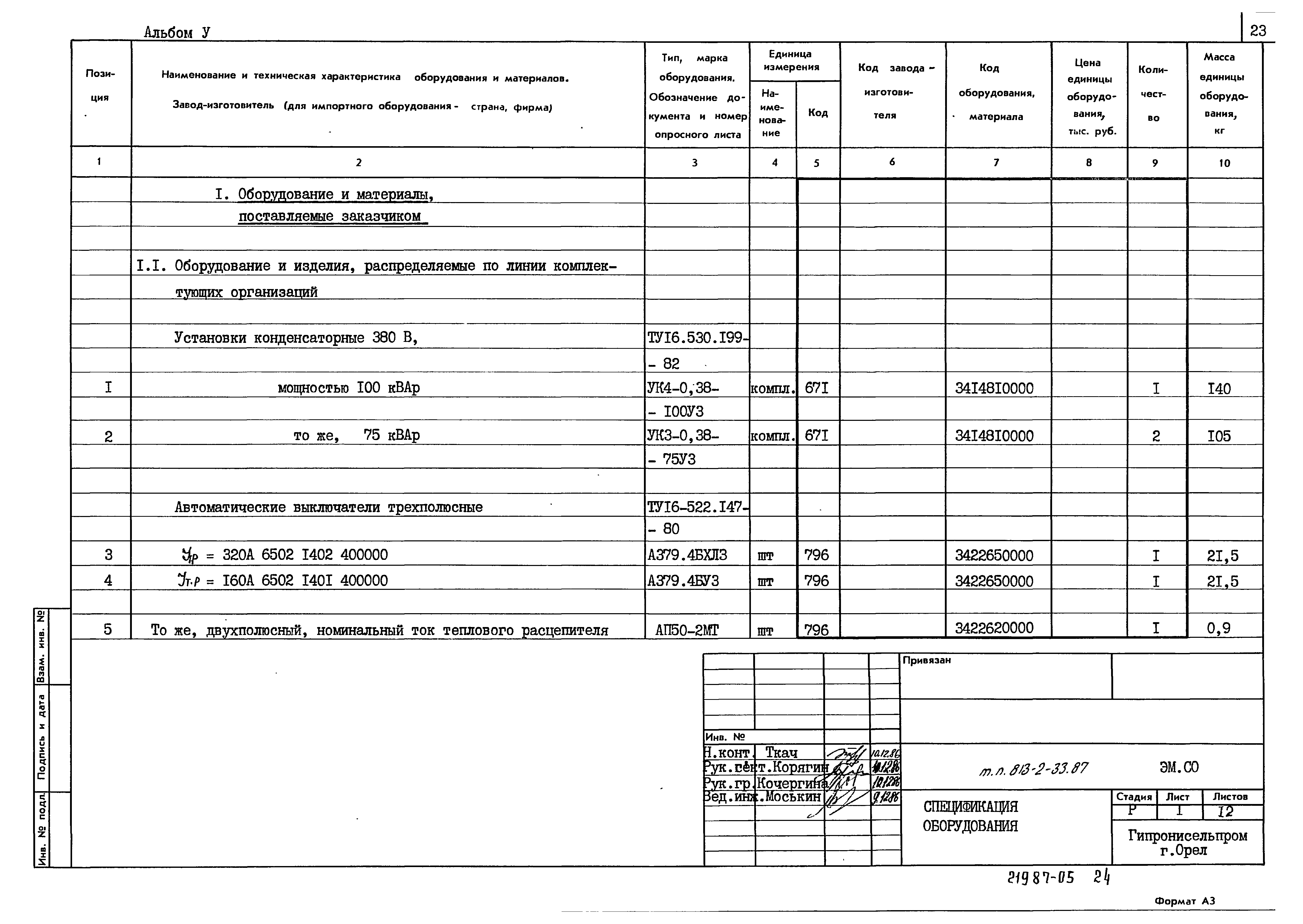 Типовой проект 813-2-33.87