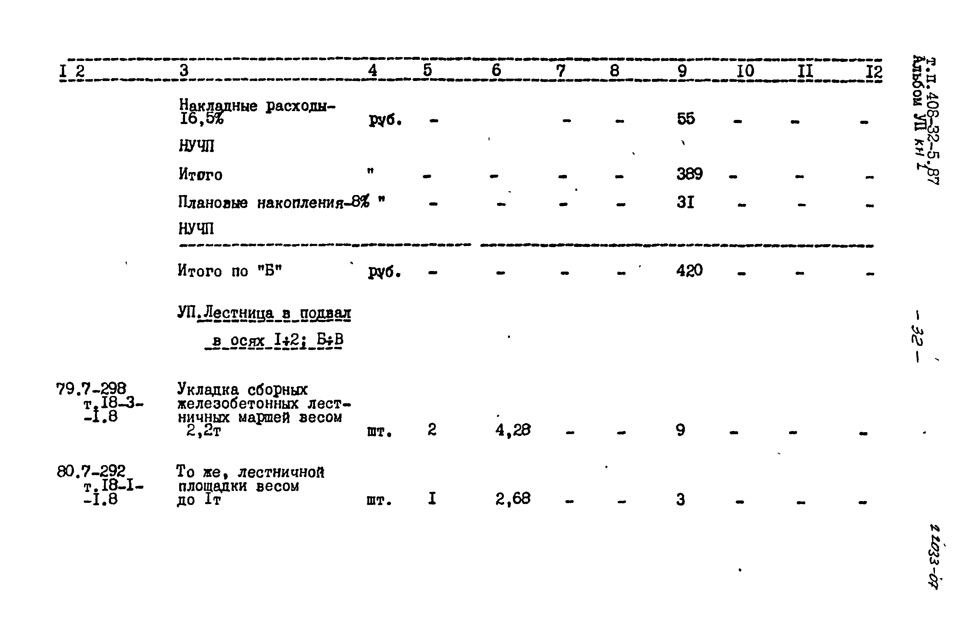 Типовой проект 408-32-5.87