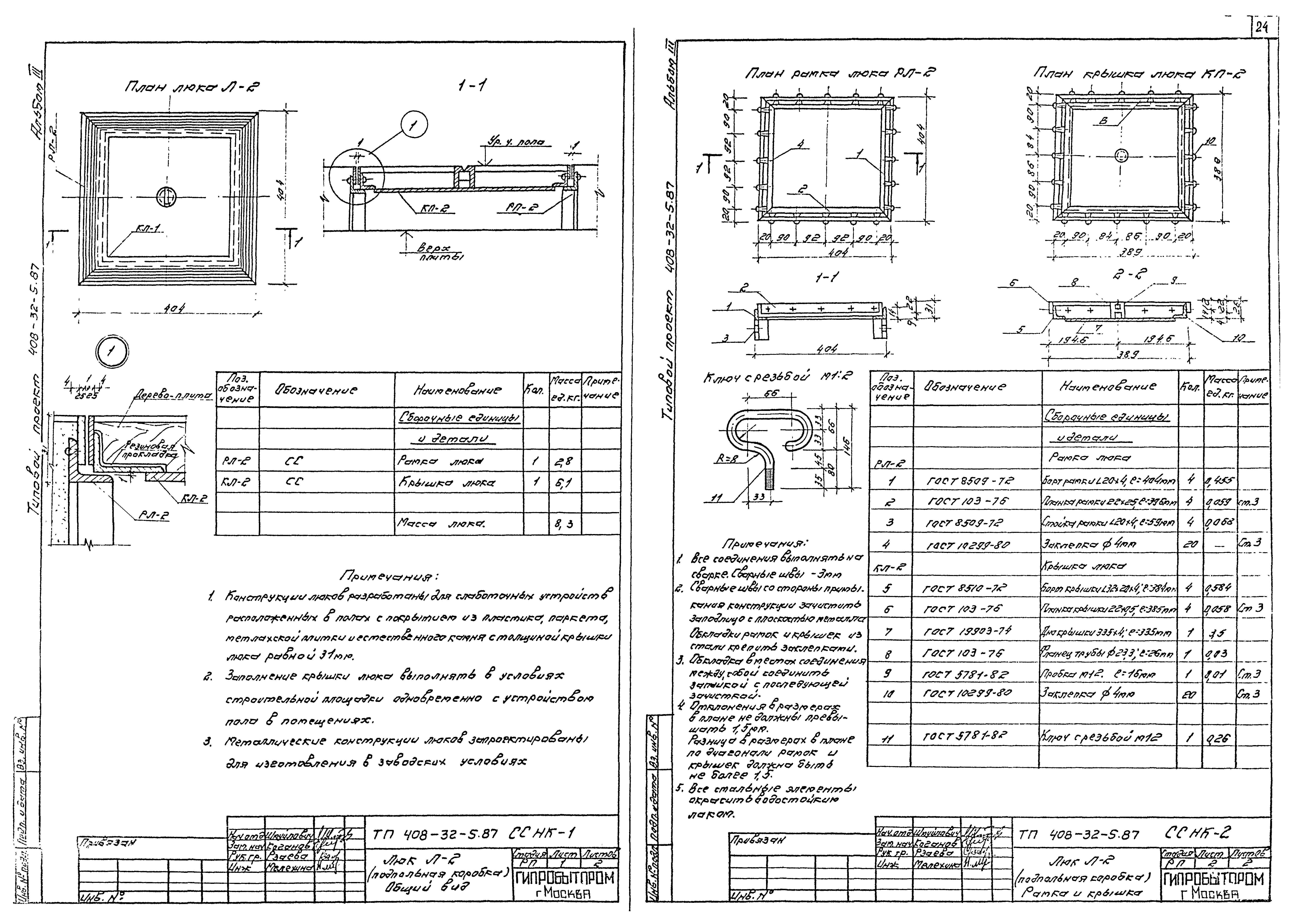 Типовой проект 408-32-5.87