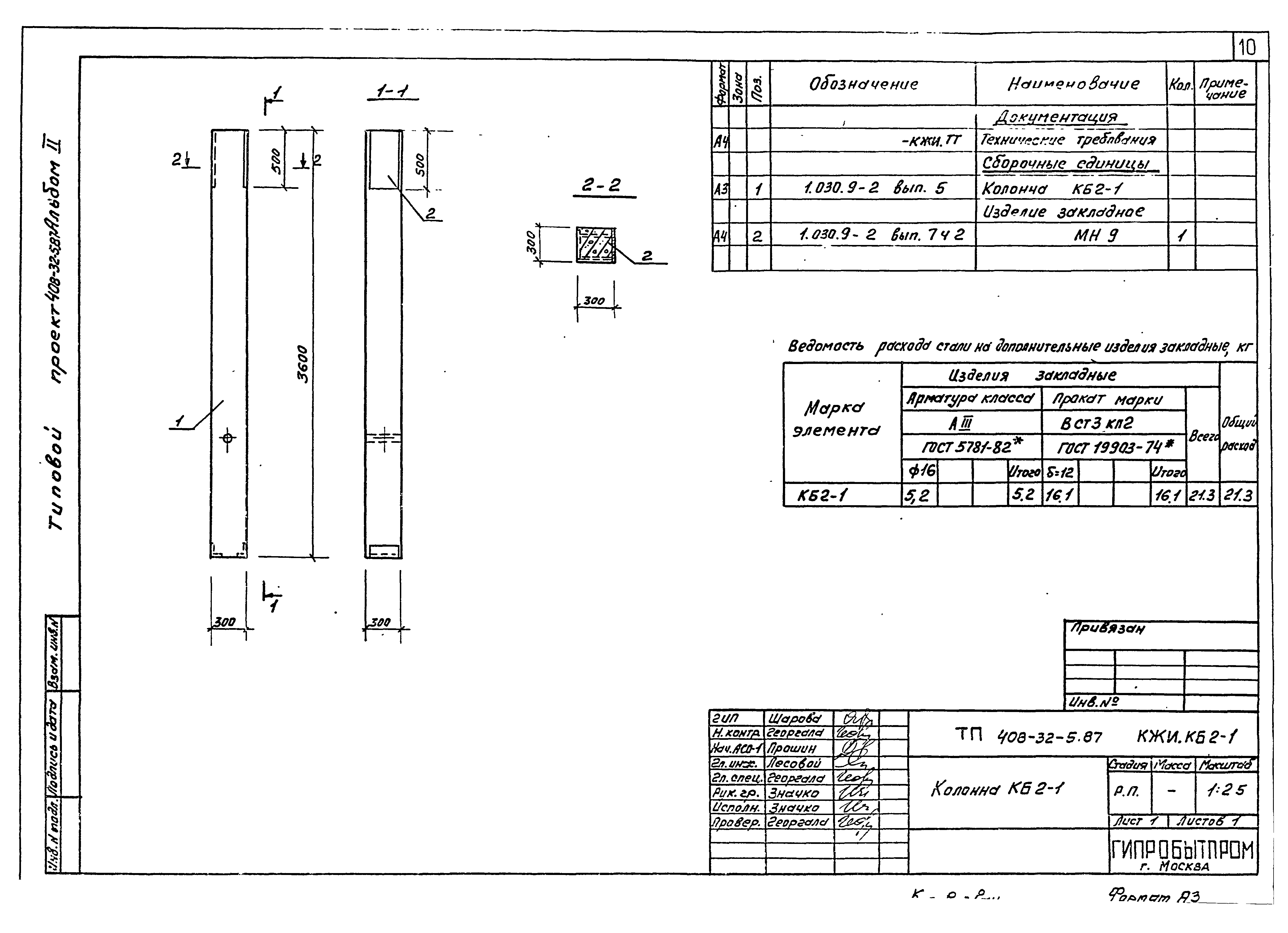 Типовой проект 408-32-5.87
