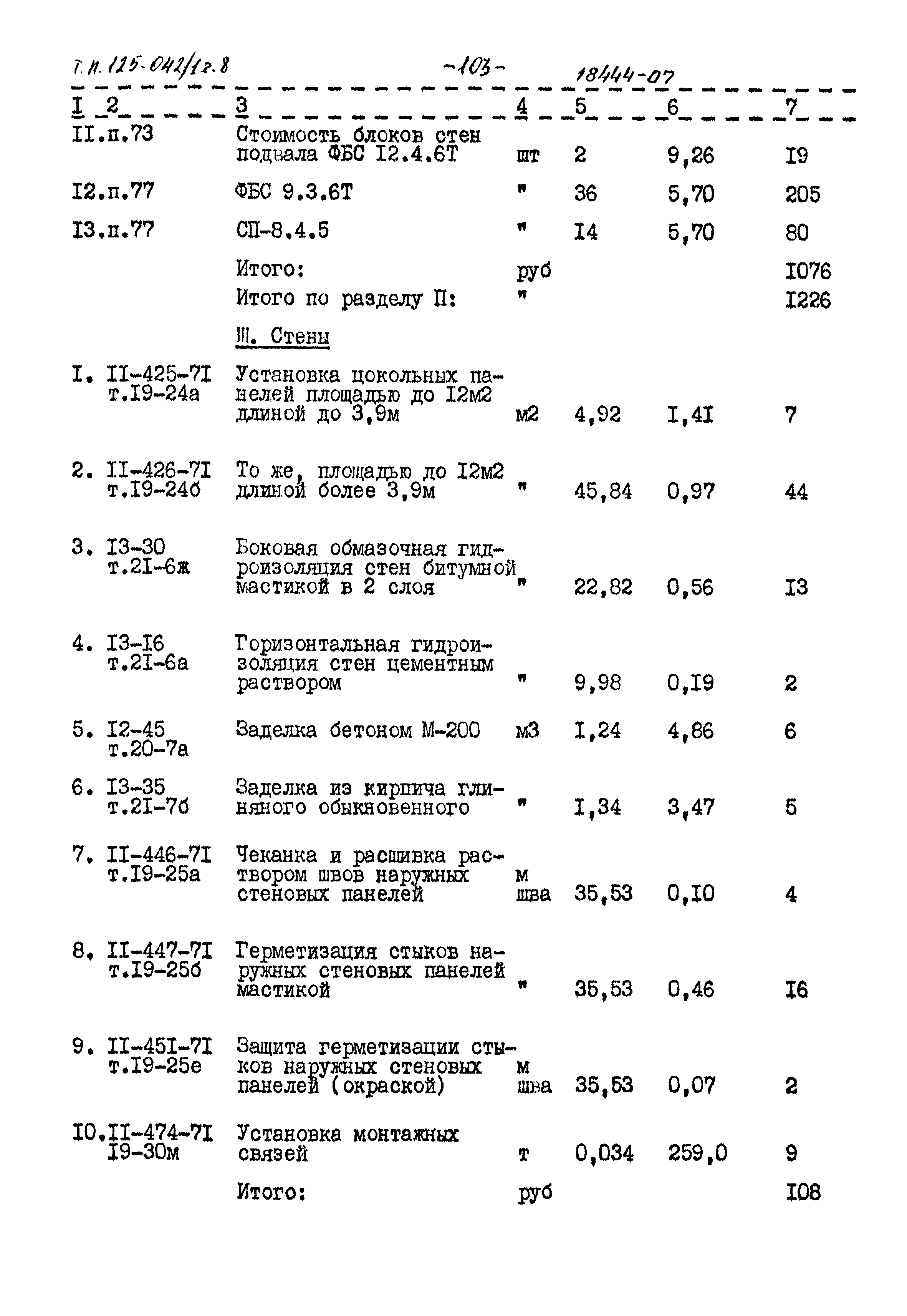 Типовой проект 125-042/1