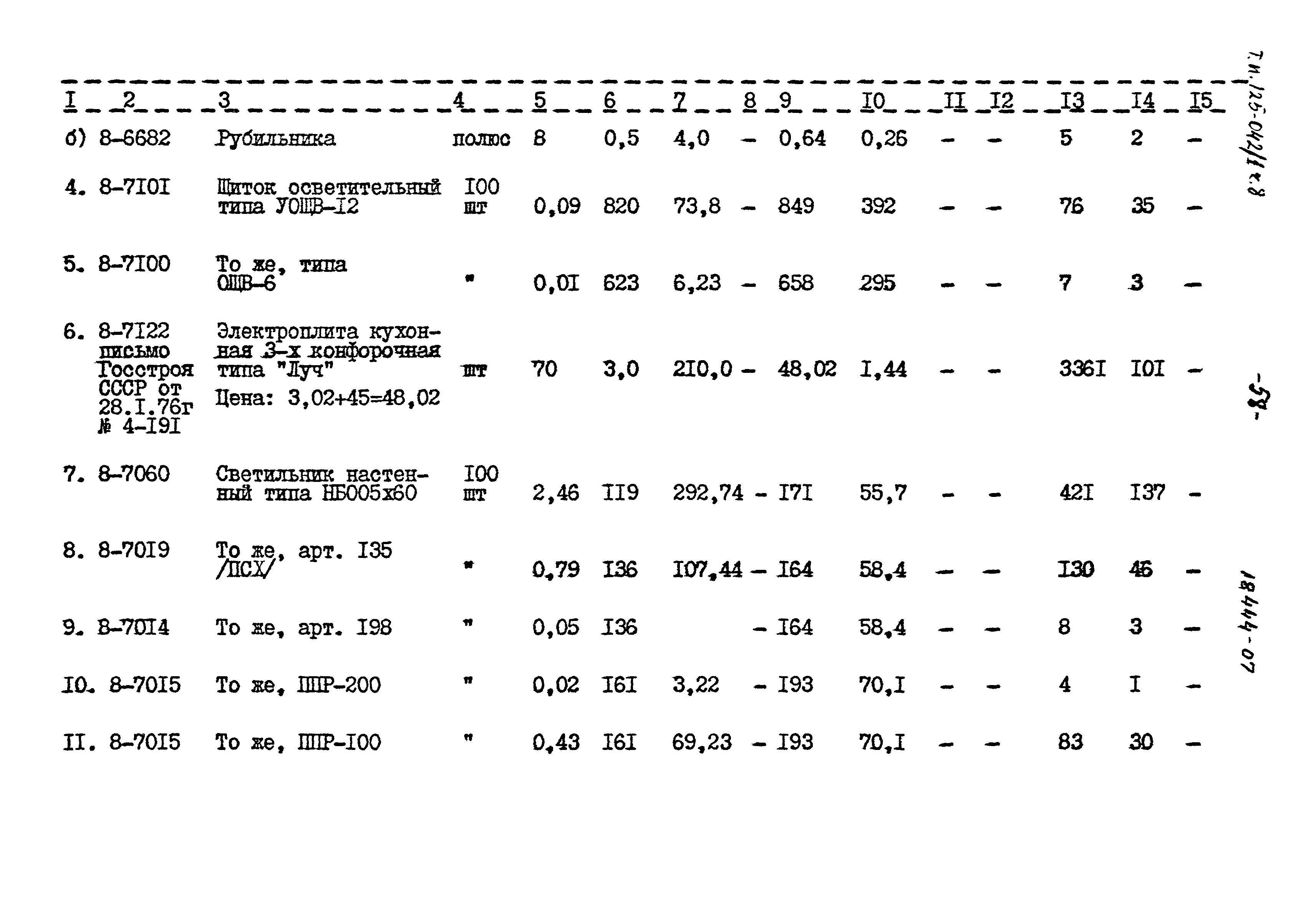 Типовой проект 125-042/1