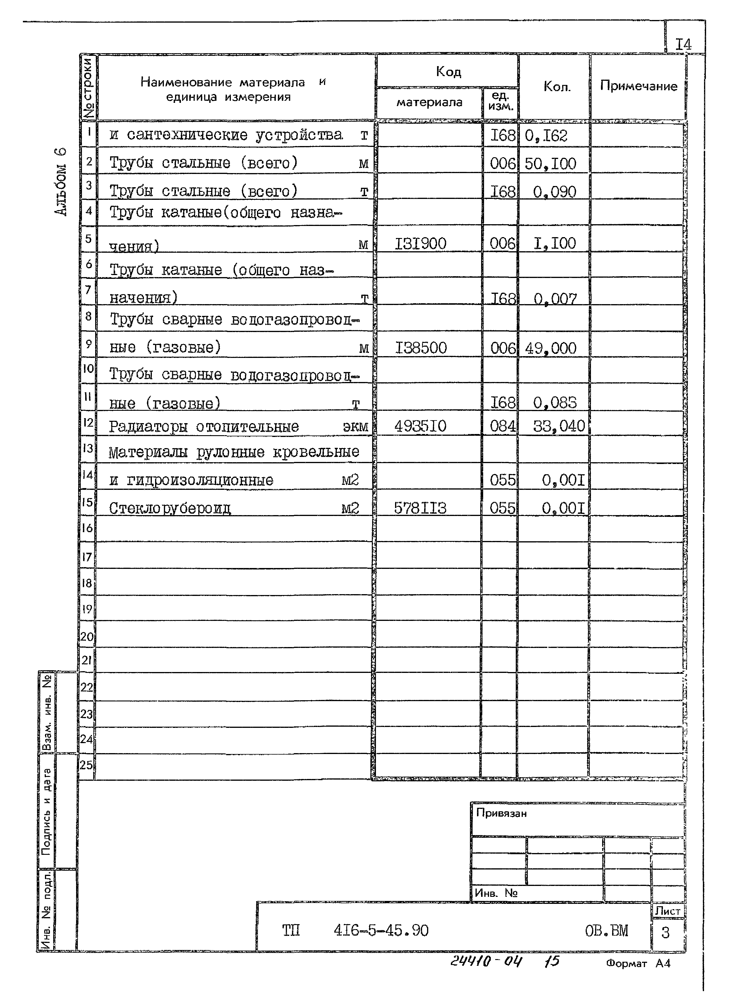 Типовой проект 416-5-45.90