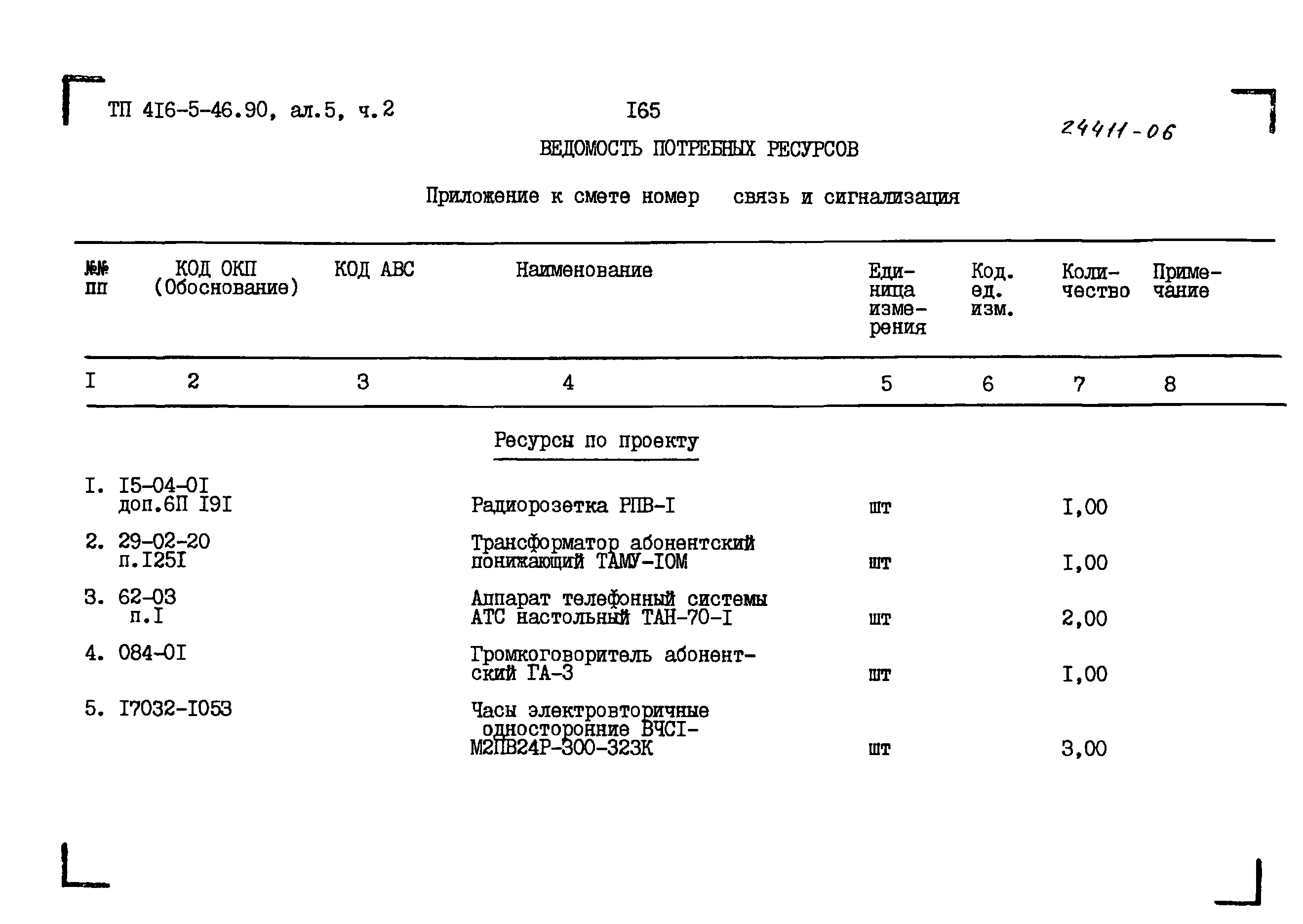 Типовой проект 416-5-45.90