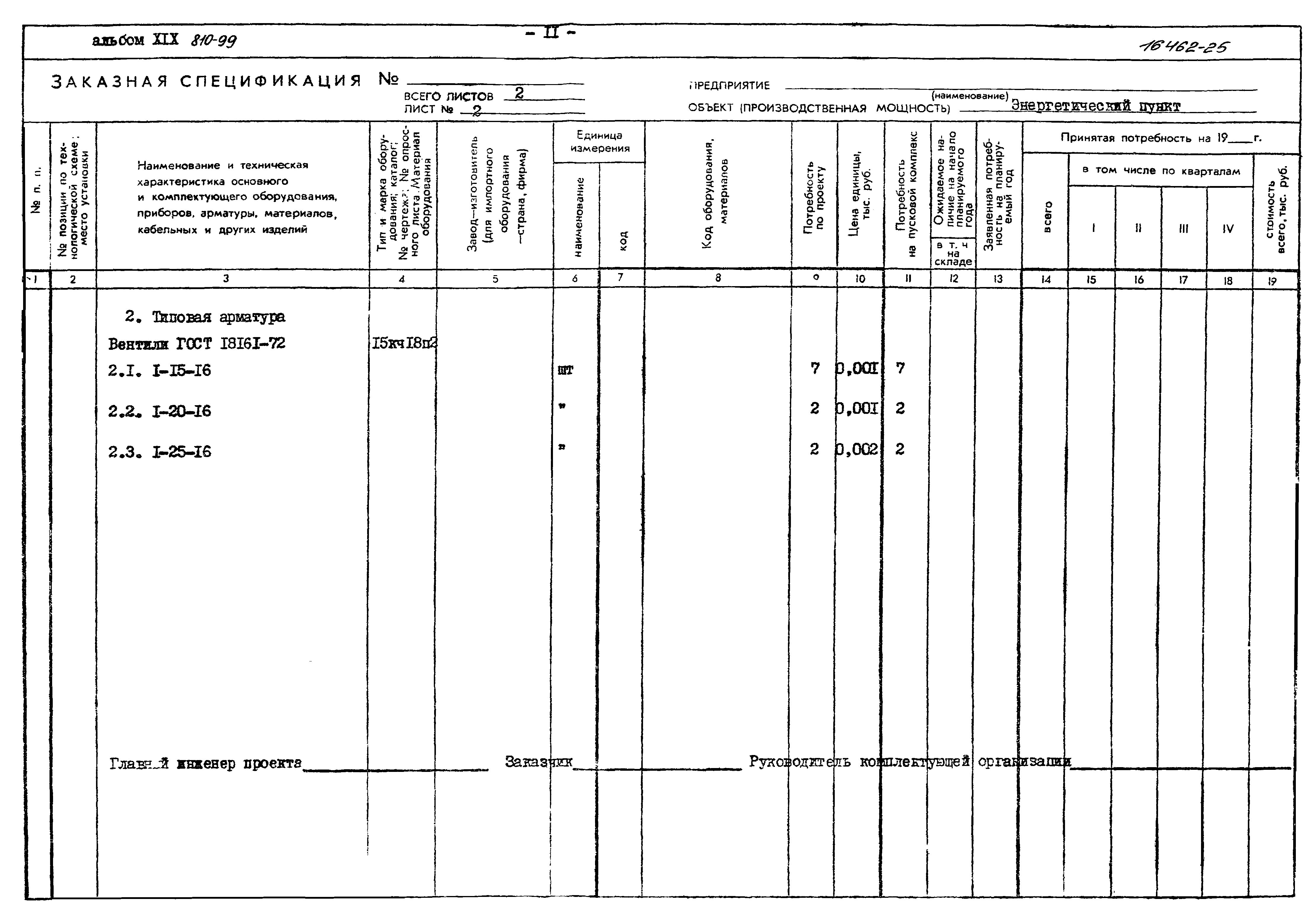 Типовой проект 810-99